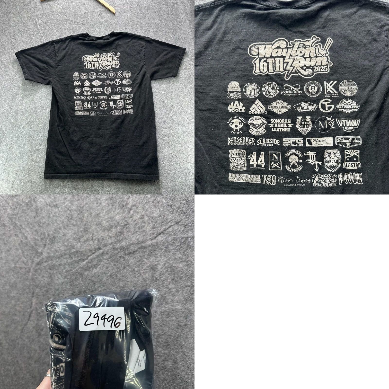 Tultex Waylon Run Tultex Shirt Mens L Black Graphic Crewneck Waylon Jennings Motorcycle Size US L / EU 52-54 / 3 - 8 Thumbnail