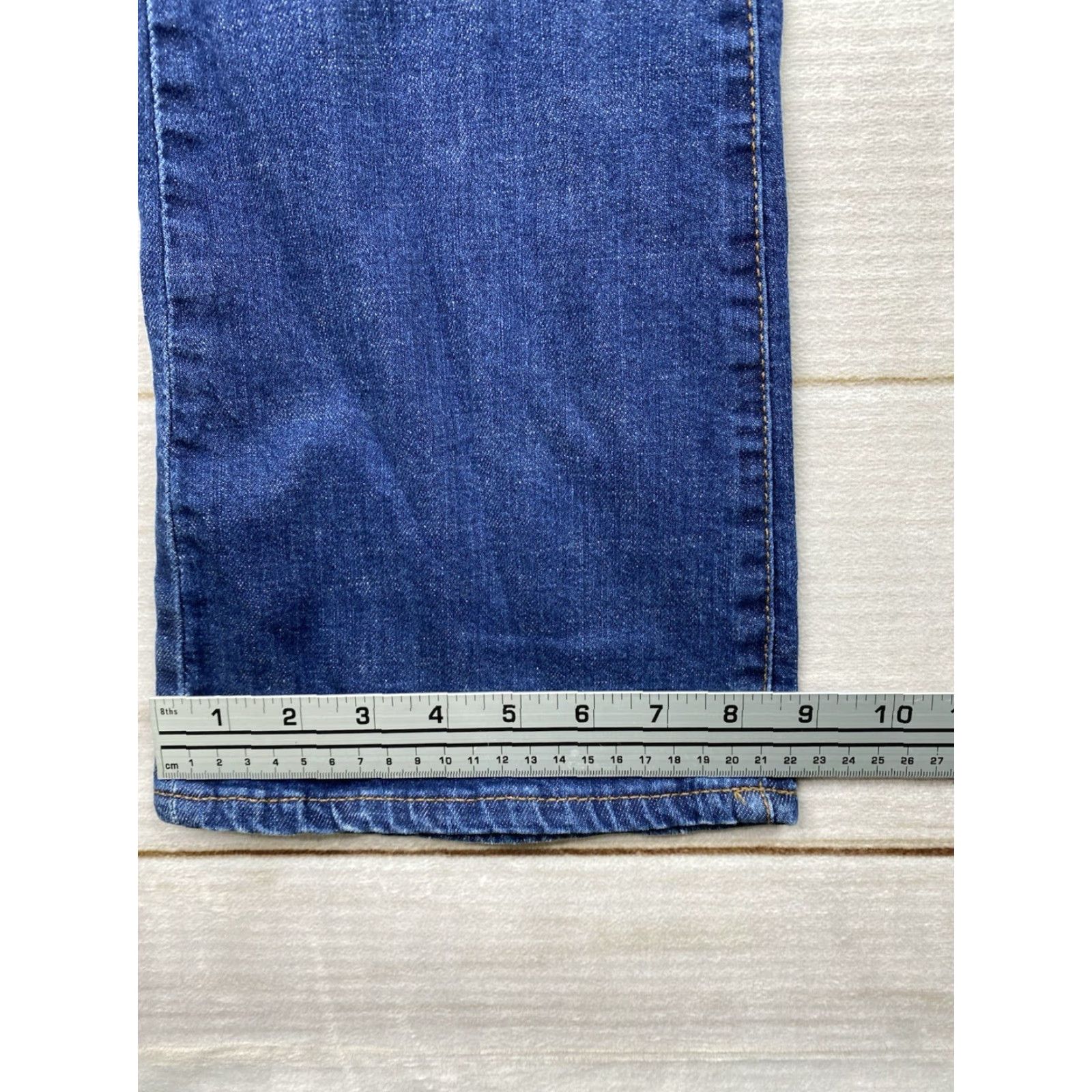 Vintage Rock & Republic Jeans 12 Blue Kasandra Bootcut 5-Pocket Distressed Denim Women’s XL-Size Size 32" / US 10 / IT 46 - 4 Thumbnail