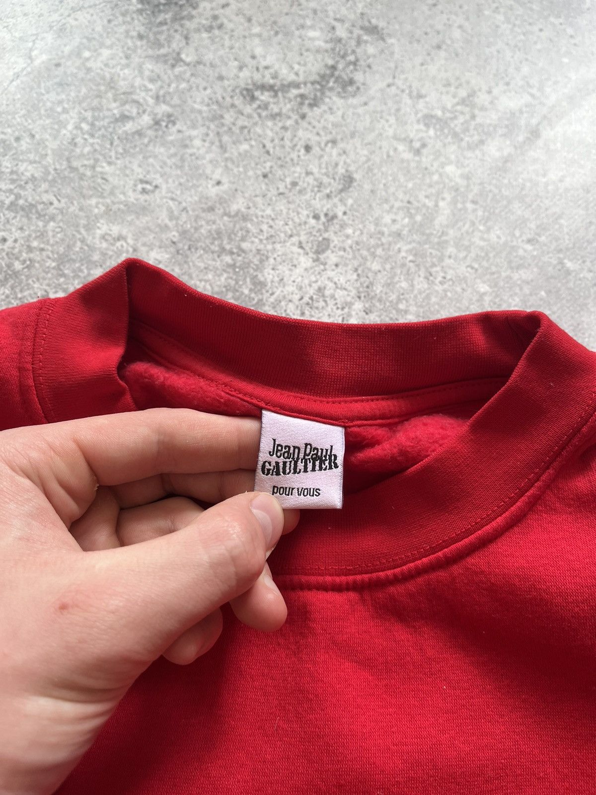Jean Paul Gaultier × Vintage Rare Jean Paul Gaultier Spellout Logo Christmas Sweatshirt Size US S / EU 44-46 / 1 - 6 Thumbnail