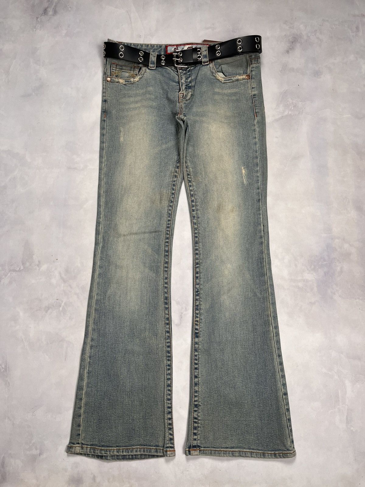 Japanese Brand JoyJean Flared Denim Pants Embroidery Size US 32 / EU 48 - 1 Thumbnail