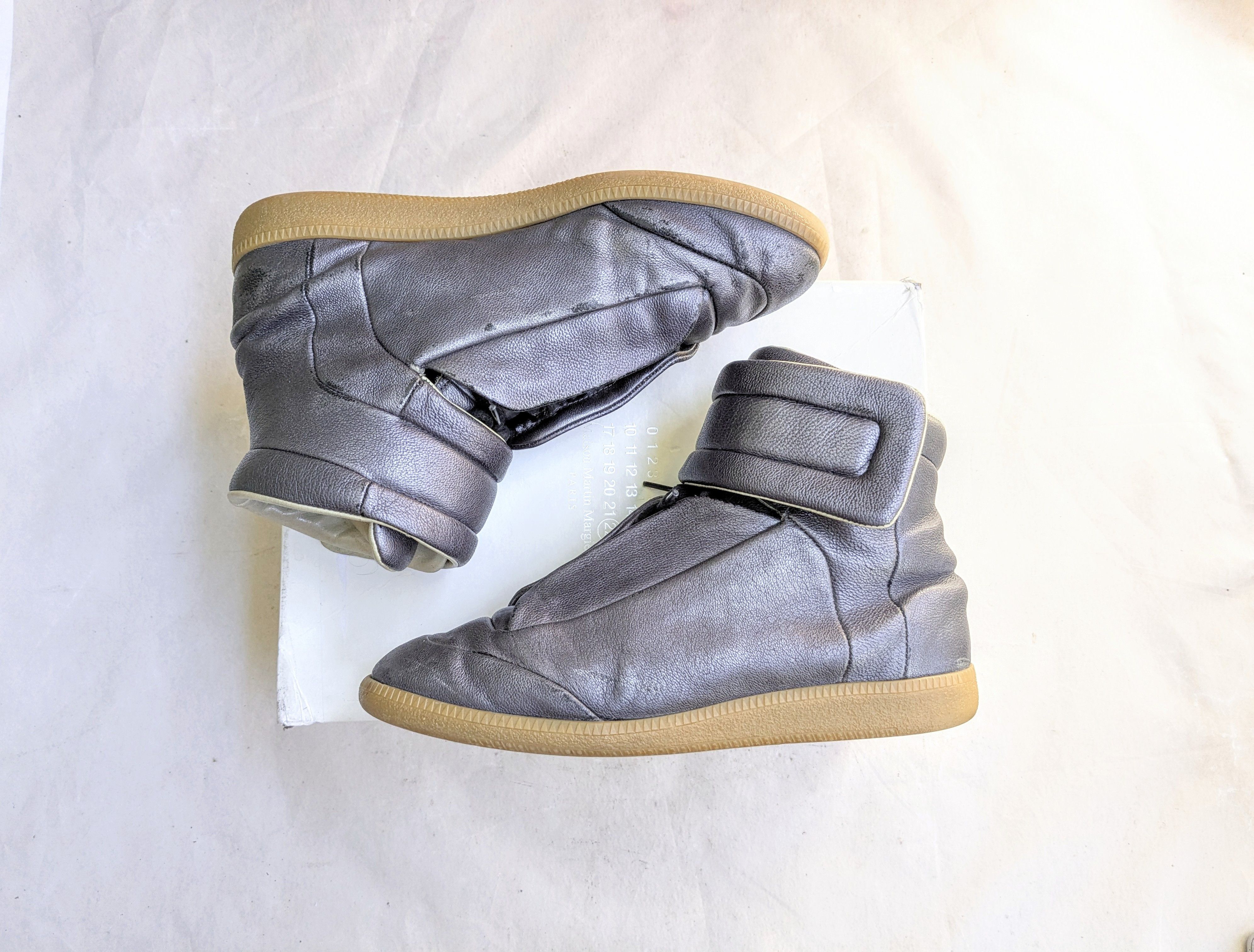 Maison Margiela High Top Cutout Sneakers | Grailed