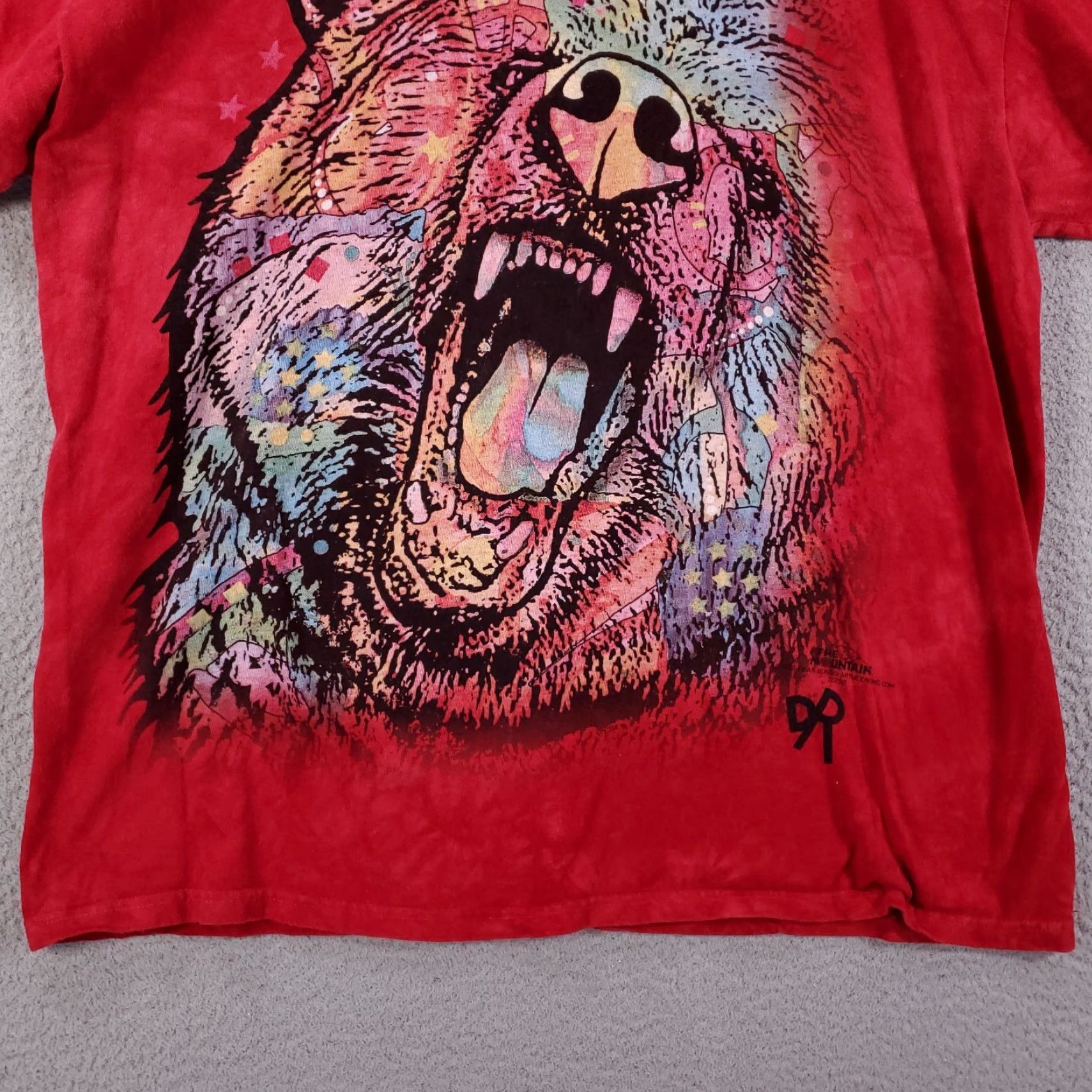 The Mountain The Mountain Grizzly Bear Graphic Print T-Shirt Mens XL Red Short Sleeve Size US XL / EU 56 / 4 - 4 Thumbnail