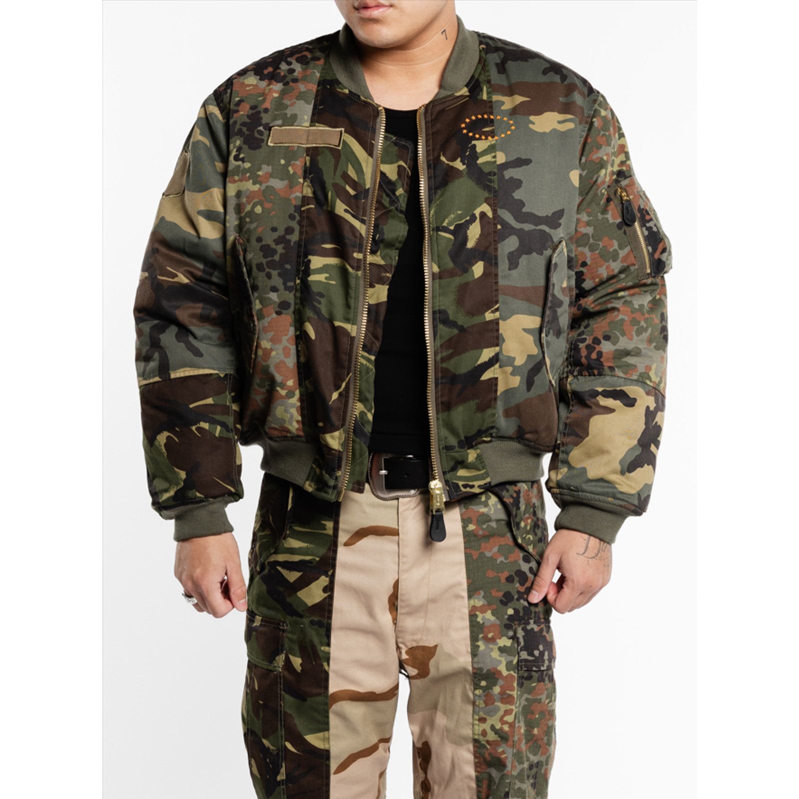 image of Fostex X Afb Docking Ma-1 Bomber Jacket in Camo, Men's (Size XL)