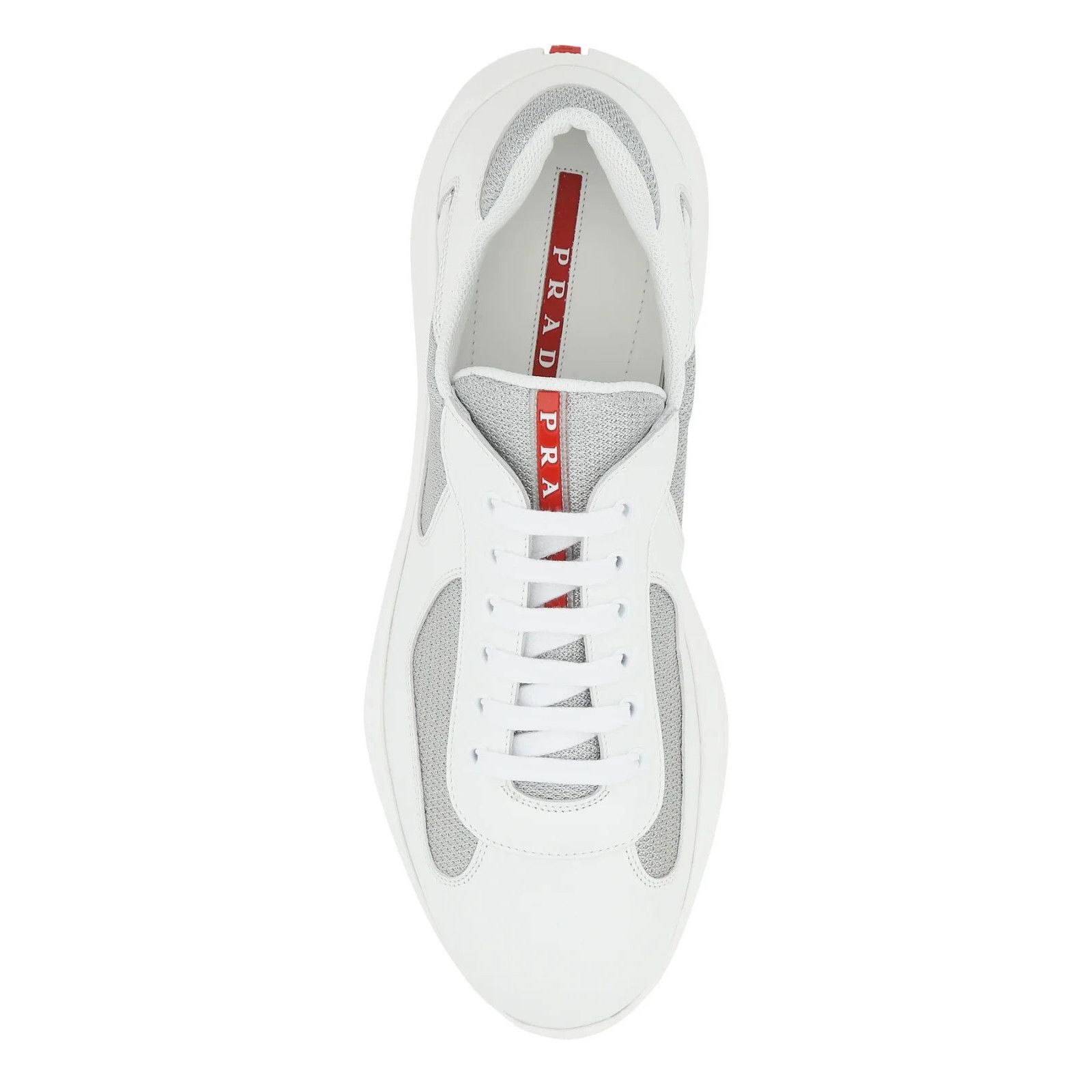 Prada PRADA Two-Tone Leather And Tech Fabric Sneakers New And Auth Size US 8.5 / EU 41-42 - 4 Thumbnail