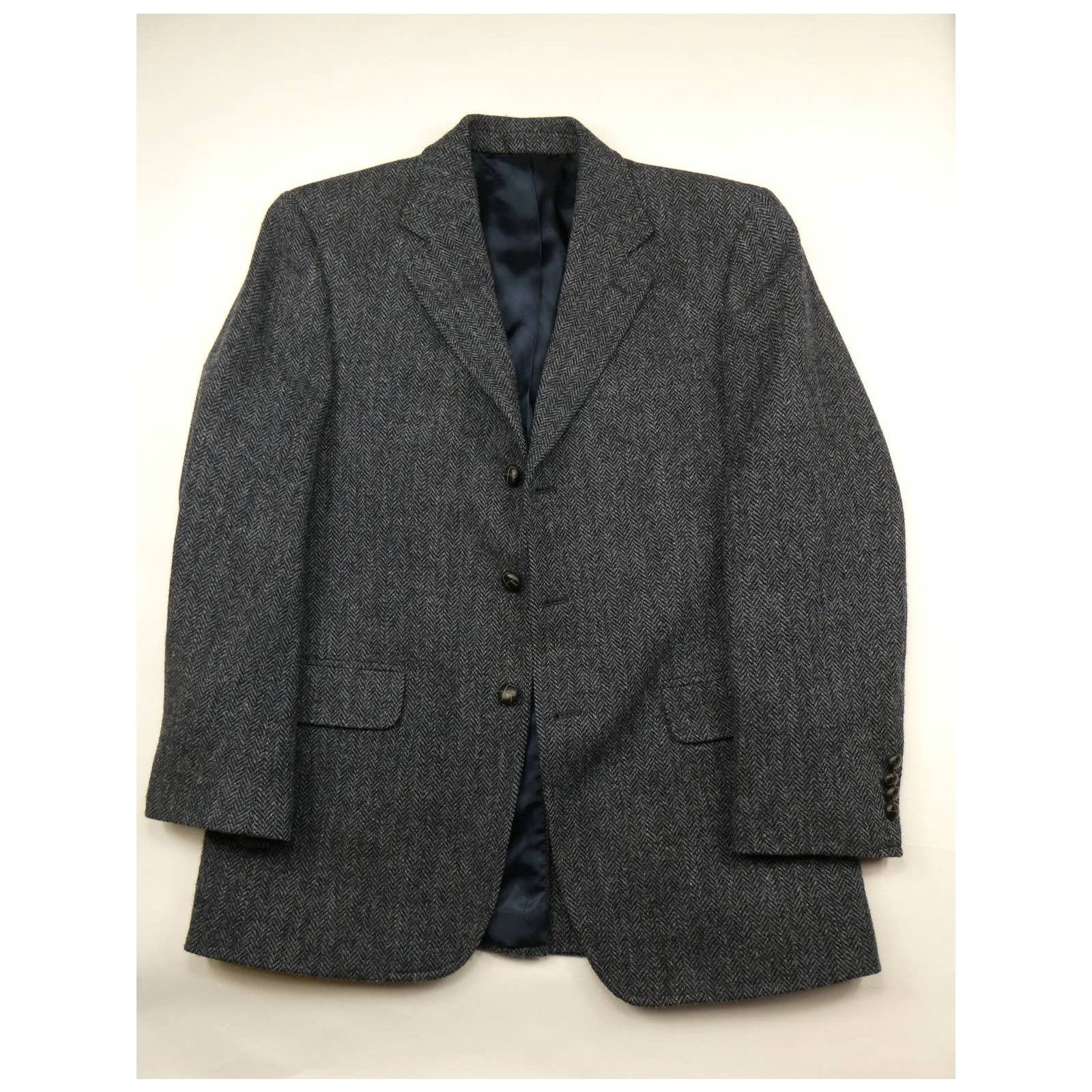 Harris Tweed handwoven blazer for Jos. A Bank 39R gray NEW