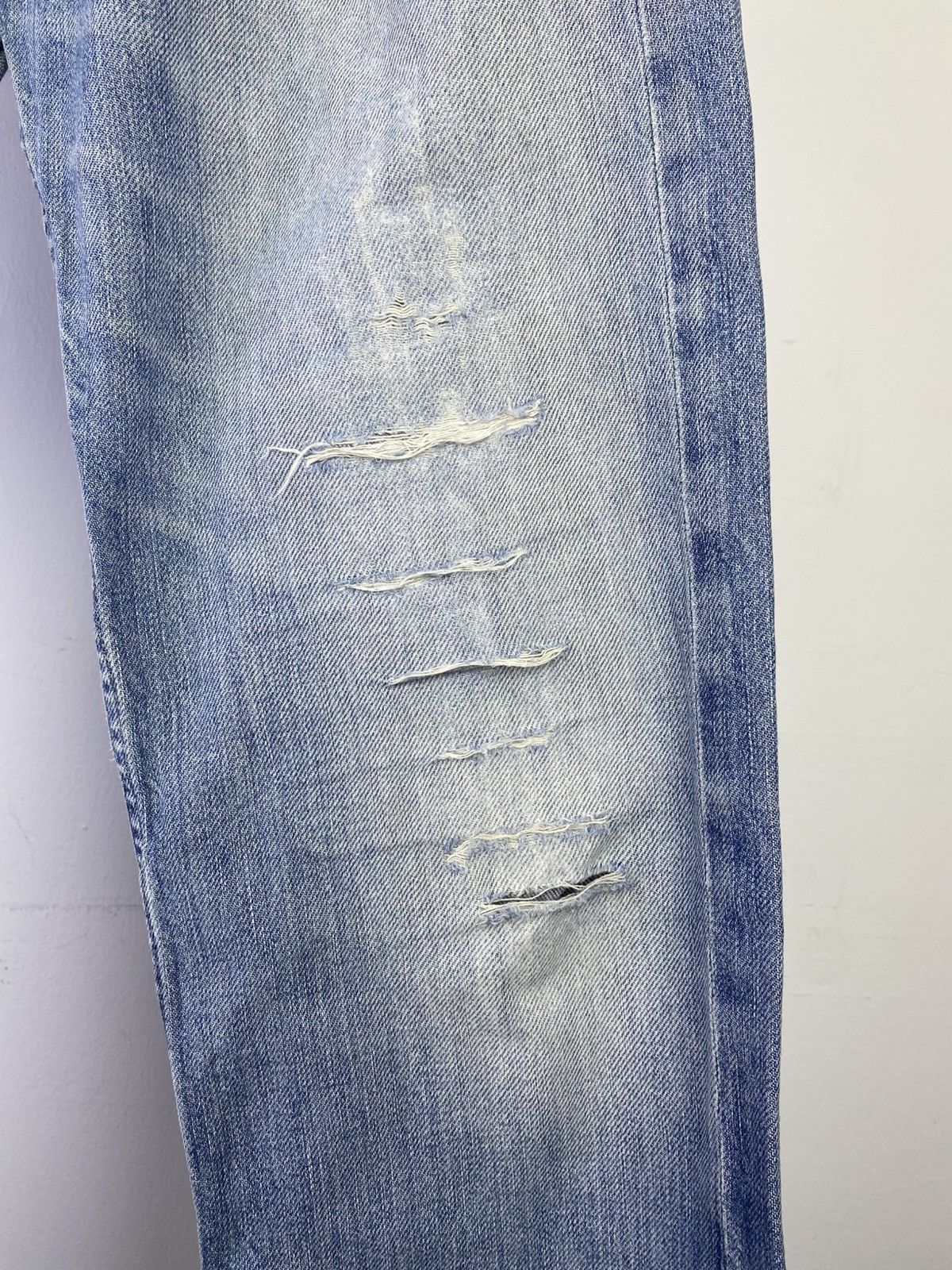 Polo Ralph Lauren Polo Ralph Lauren Distressed Slim Straight Denim Japan Size US 32 / EU 48 - 12 Thumbnail