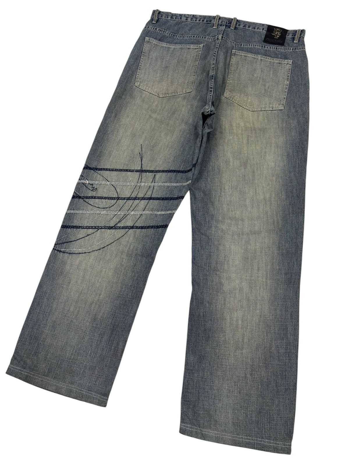 Kapital Baggy Jeans Phat Farm Embroidery Rare Design Jeans Size US 38 / EU 54 - 6 Thumbnail