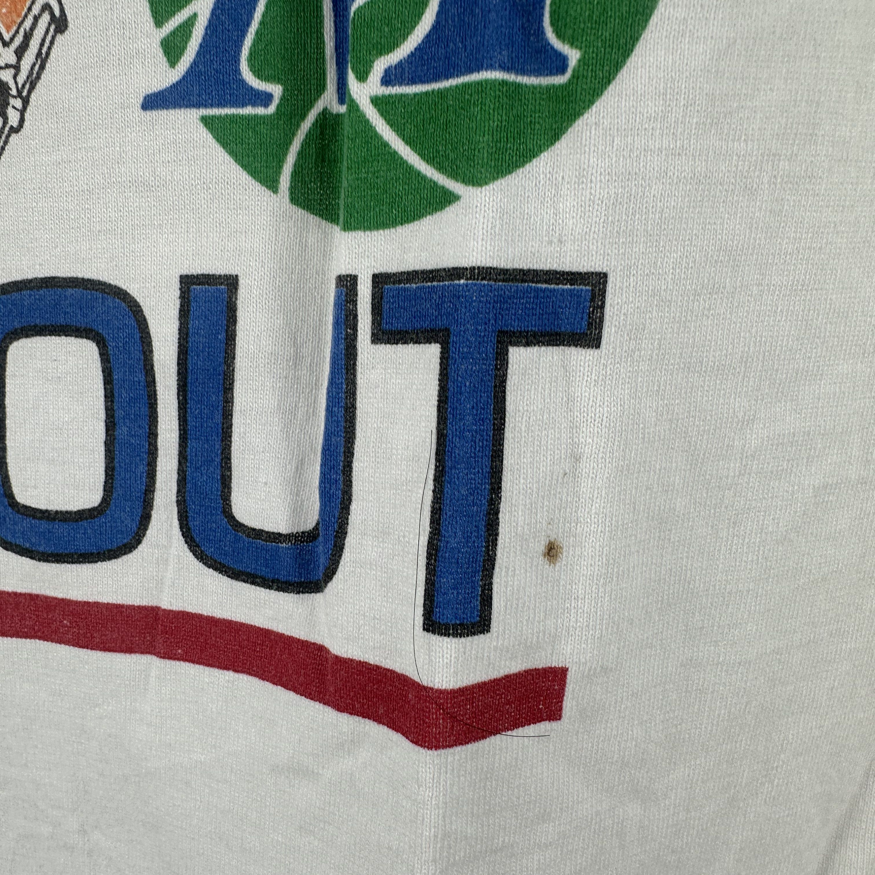 Vintage ​​​​90s Minnesota Timberwolves Three Point Shootout NBA Tee Size US XL / EU 56 / 4 - 7 Thumbnail