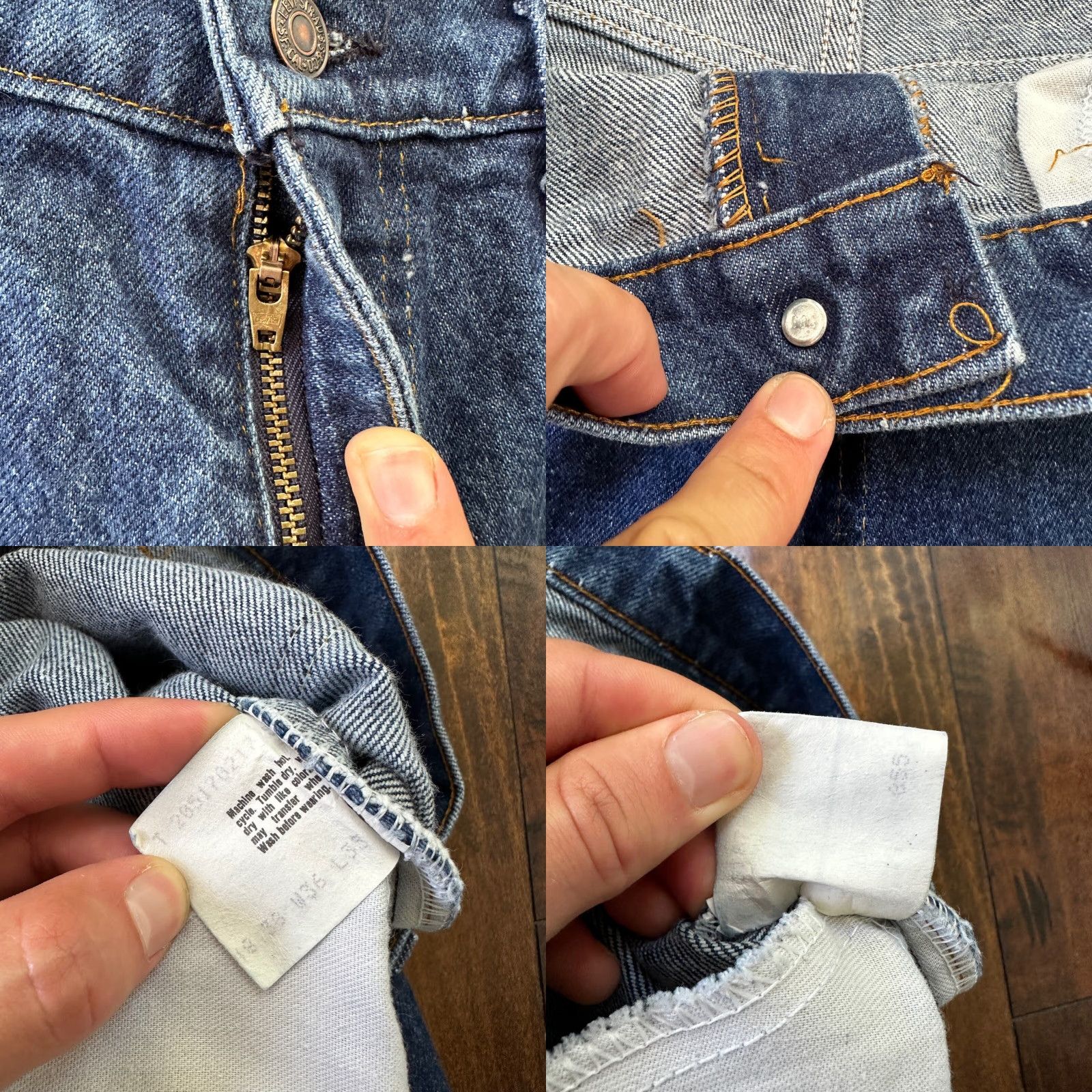 Levi's VINTAGE Levi's 517 Jeans Bootcut Mens 36x33 34x29 Blue Denim 80s USA Orange Tab Size US 36 / EU 52 - 8 Thumbnail