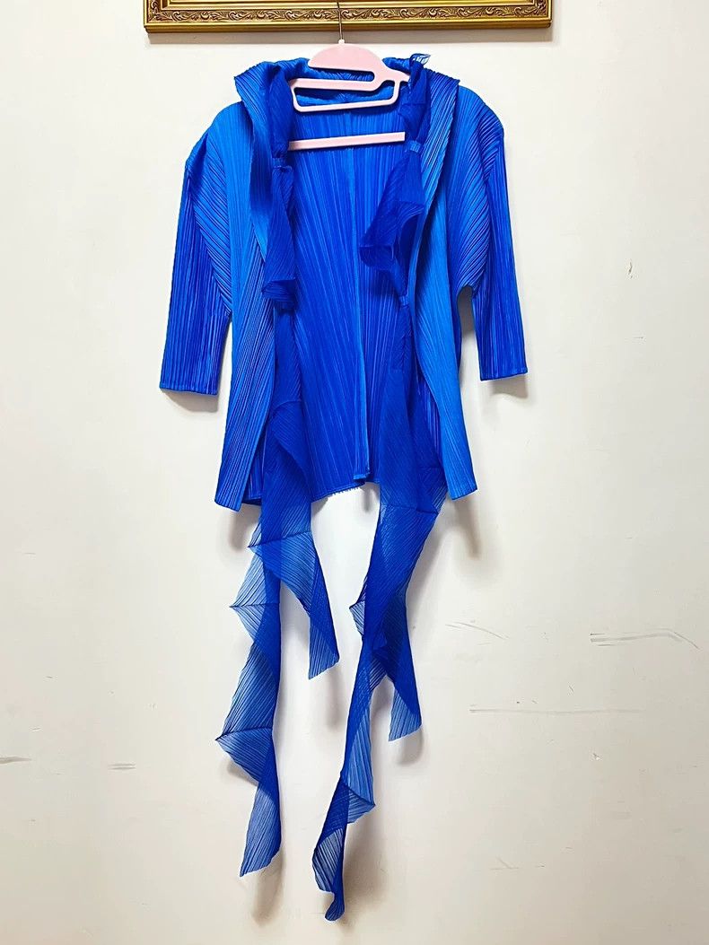 Other Issey Miyake Blue ribbon coat Size L / US 10 / IT 46 - 2 Thumbnail