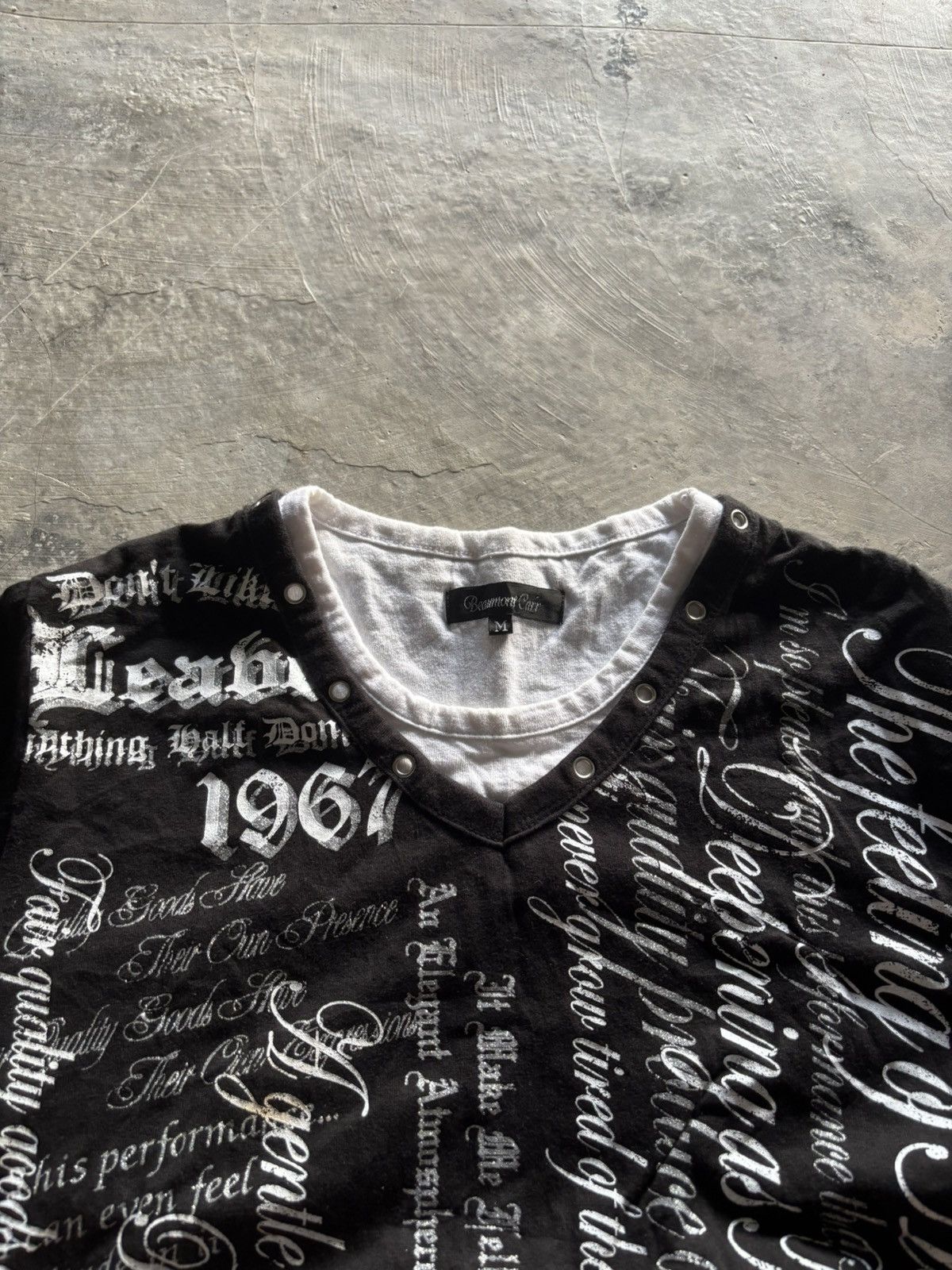20471120 × If Six Was Nine × Le Grande Bleu (L.G.B.) y2k beaumont carr poem overprint layered style i6w9 LGB Size US M / EU 48-50 / 2 - 3 Thumbnail