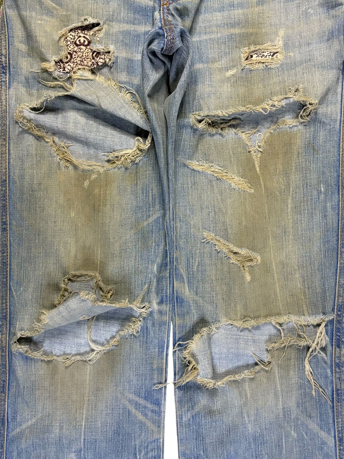 Edwin Vintage Japanese Edwin Mud Wash Distressed Loose Jeans Size US 28 / EU 44 - 5 Thumbnail