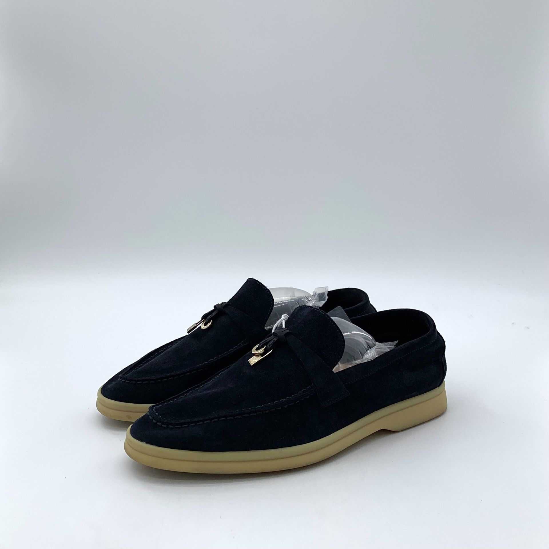 Loro Piana Loro Piana Suede Blue Lowtop Sneakers 37 Women Size US 6.5 / IT 36.5 - 1 Thumbnail