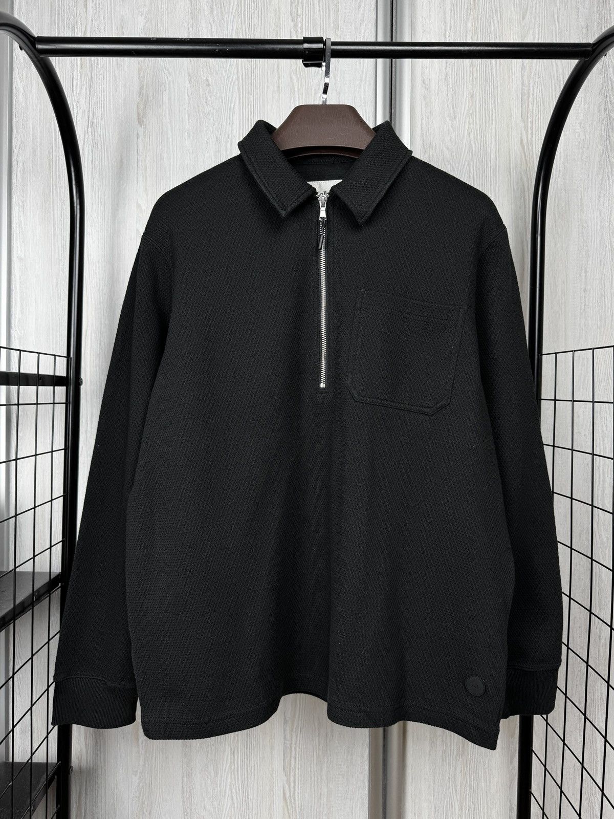 Folk Folk 1/4 Zip Black Jumper Mens Size M Sweater Size US M / EU 48-50 / 2 - 1 Thumbnail
