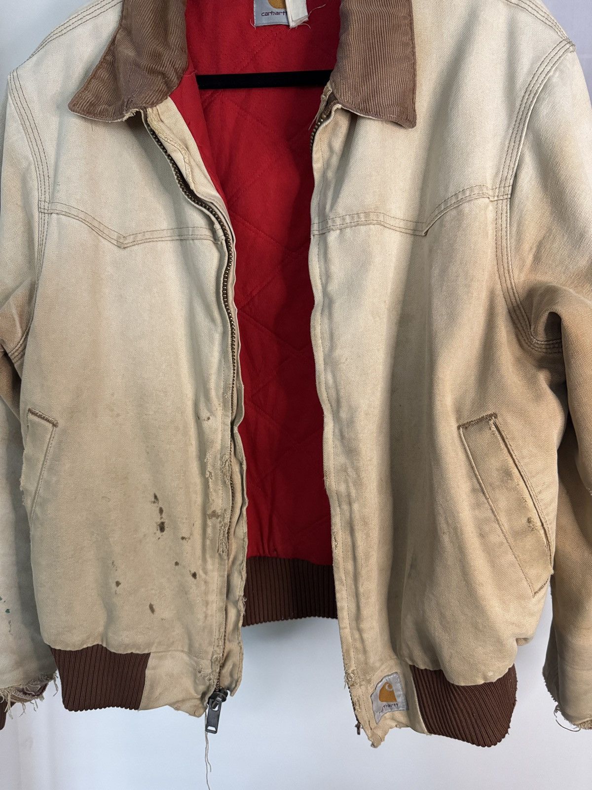 Carhartt Vintage Thrashed Carhartt Santa Fe Jacket Size US L / EU 52-54 / 3 - 4 Thumbnail