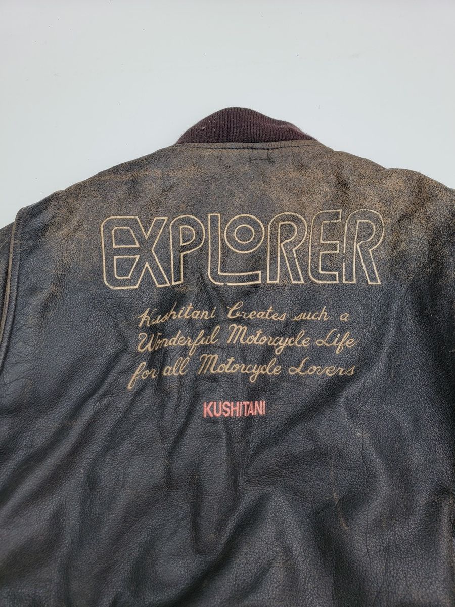 Leather ✅️Vintage Kushitani Leather Jacket Size US L / EU 52-54 / 3 - 5 Thumbnail