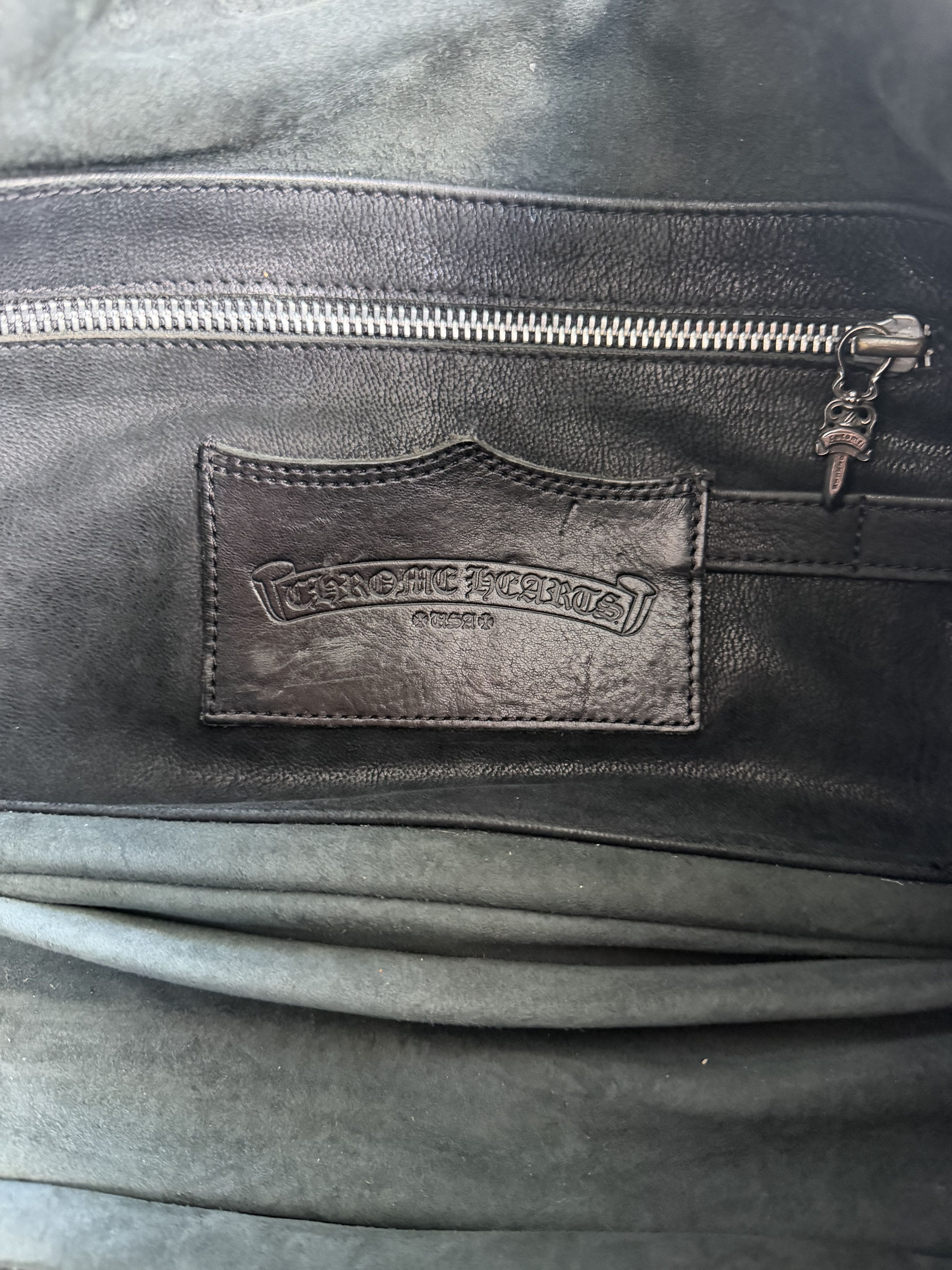 Chrome Hearts Chrome Hearts Black & Silver Gunslinger Messenger Bag Size ONE SIZE - 5 Thumbnail