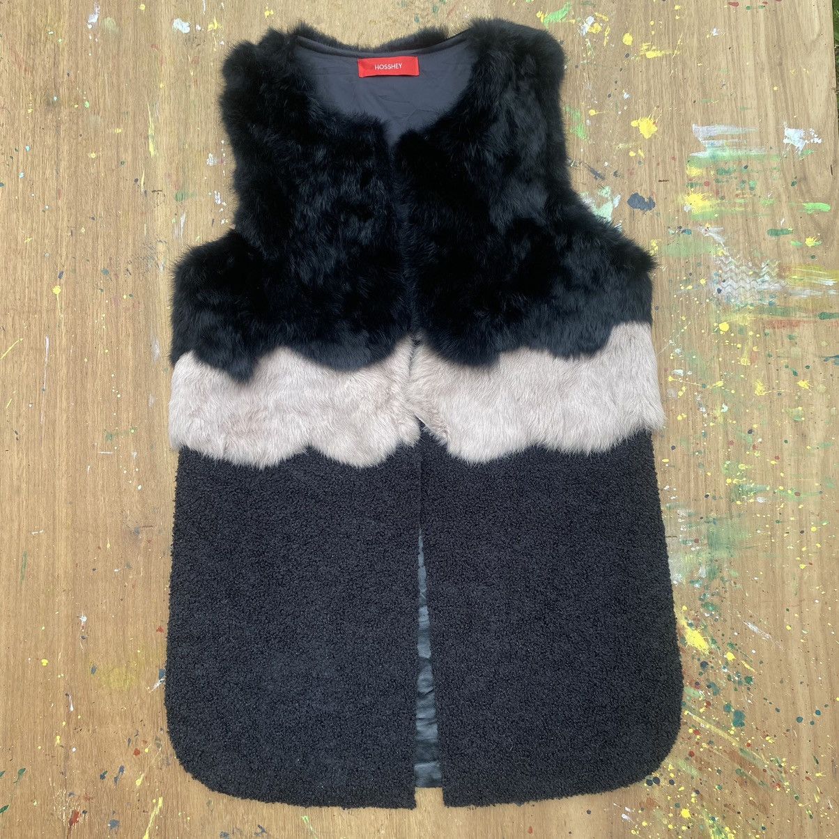 Furla × Japanese Brand × Vintage Vibtage Japan Hosshey Fluffy Vest Size M / US 6-8 / IT 42-44 - 2 Thumbnail
