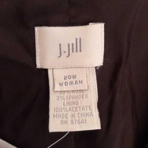 J. Jill J Jill 20W Blazer Jacket Lined Snap Closure Wool Blend Overs Size 3XL / US 20-22 - 9 Thumbnail