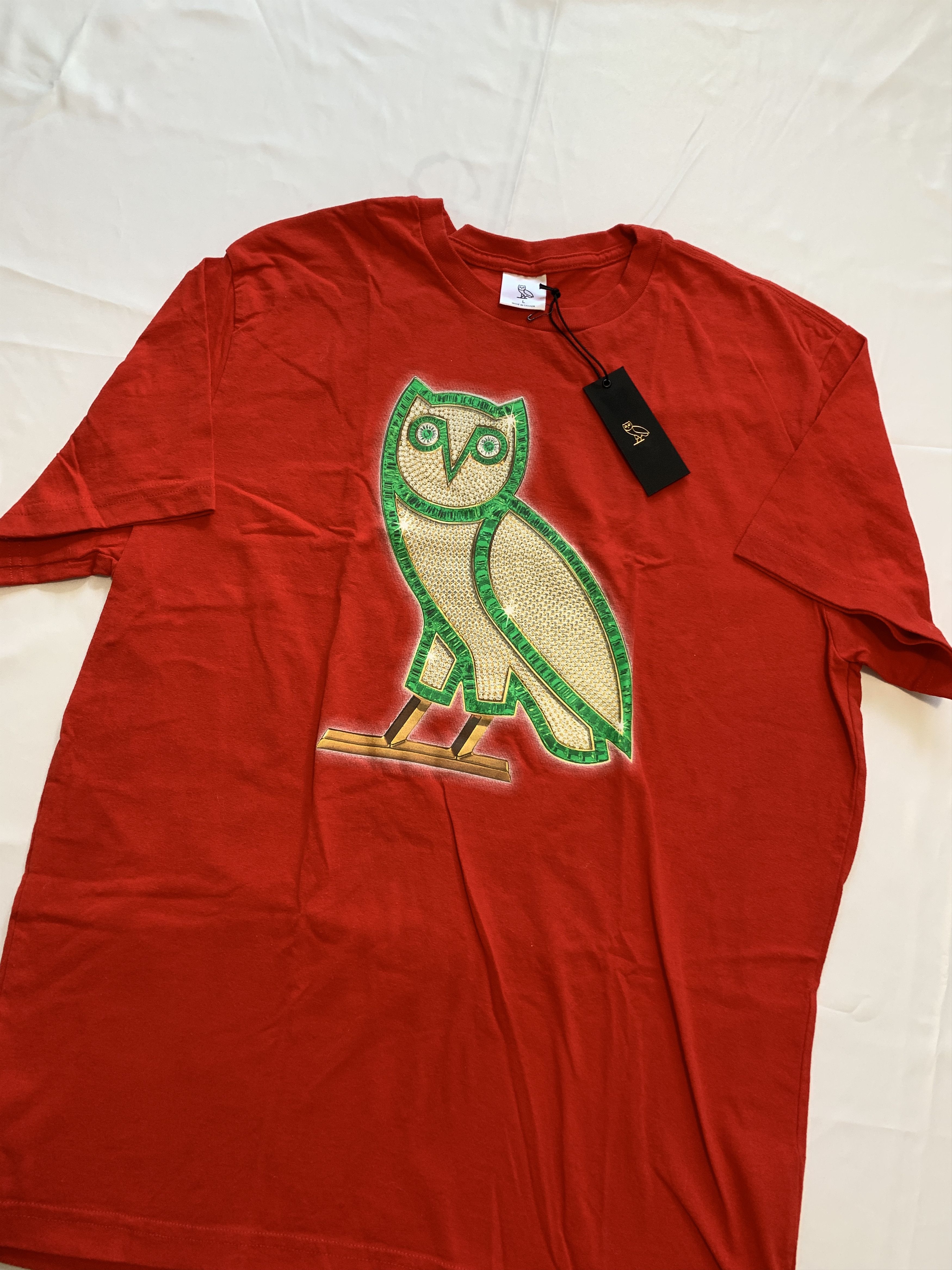 Drake OVO X Pen & Pixel Diamonds T-shirt Red Size US L / EU 52-54 / 3 - 2 Thumbnail