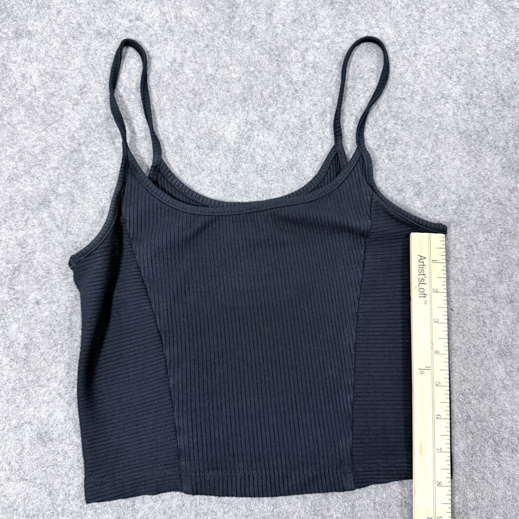 Victoria's Secret Victoria's Secret Tank Top M Black Casual Cropped Ribbed Womens Size M / US 6-8 / IT 42-44 - 6 Thumbnail