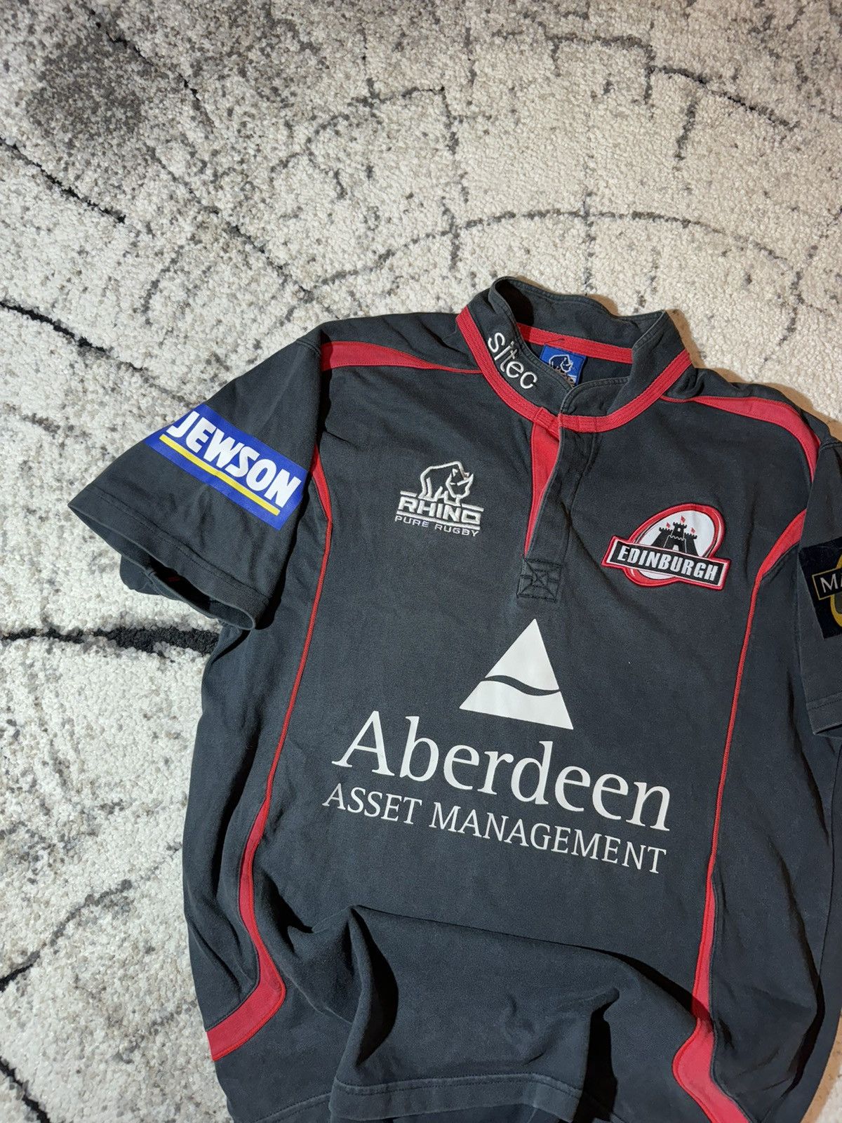 Vintage Edinburgh Union 2009 Black Rhino Rugby Jersey Maillot L sz Size US L / EU 52-54 / 3 - 3 Thumbnail