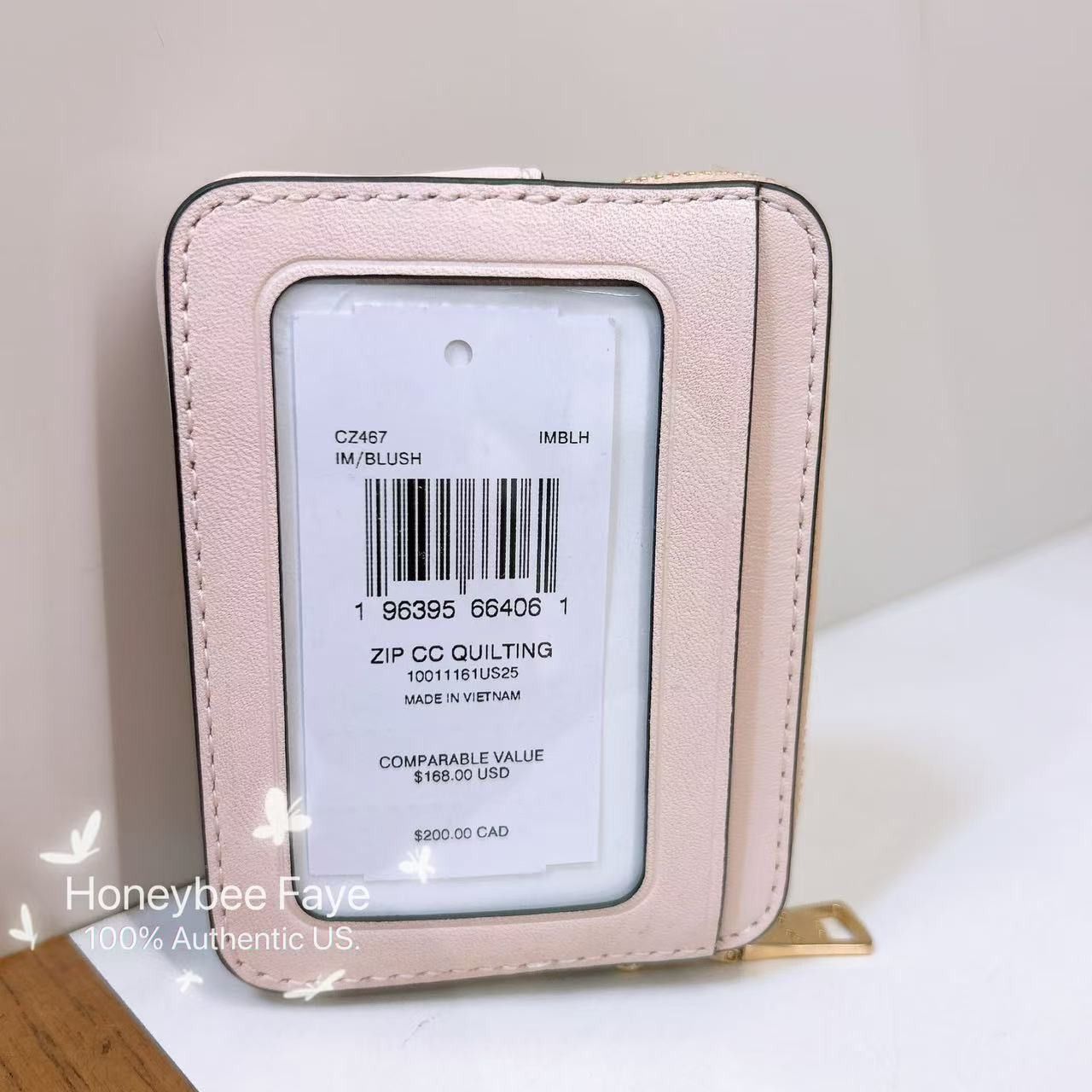 Coach NWT Coach Zip Card Case With Quilting CZ467 Size ONE SIZE - 2 Thumbnail