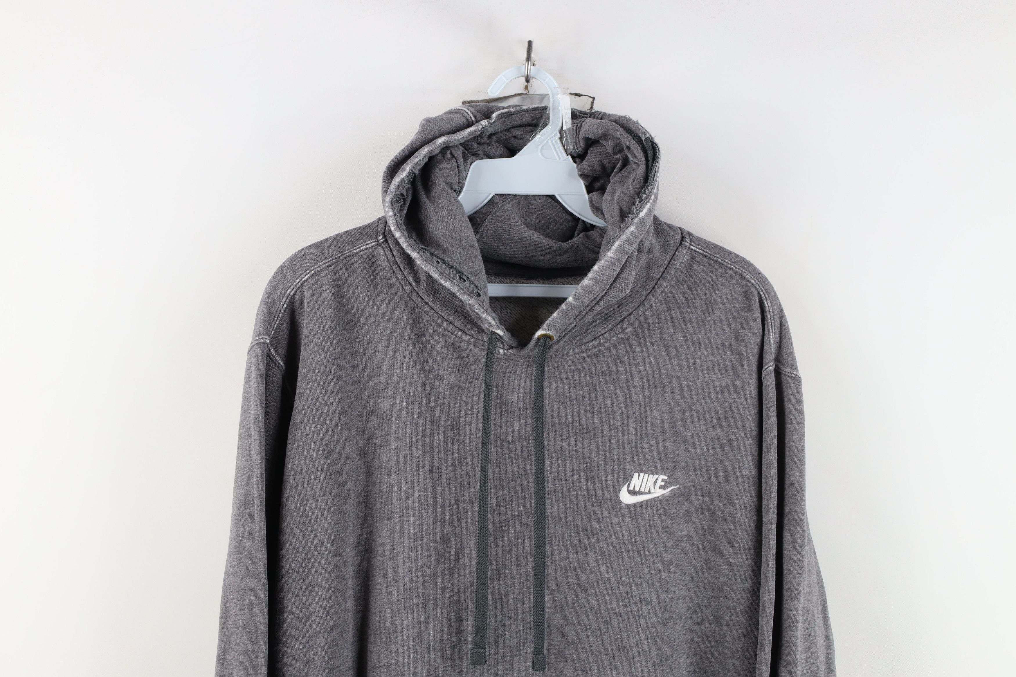 Nike Vintage Nike Travis Scott Mini Swoosh Hoodie Sweatshirt Gray Size US XL / EU 56 / 4 - 2 Thumbnail