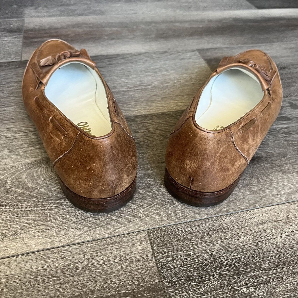 Designer Vintage Salvatore Ferragamo Tassel Leather Loafers Shoes Low Size US 10 / EU 43 - 4 Thumbnail