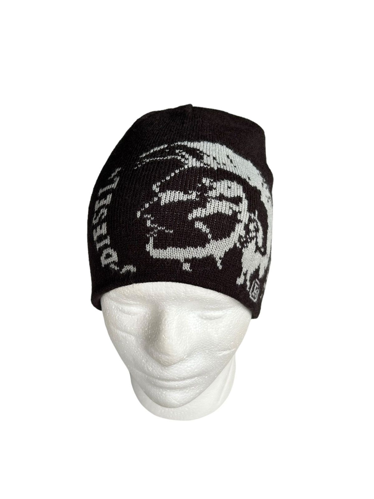 14th Addiction × Diesel DIESEL Punk Mohawk Reversible Beanie Hats snowcap ☠️ Size ONE SIZE - 5 Thumbnail