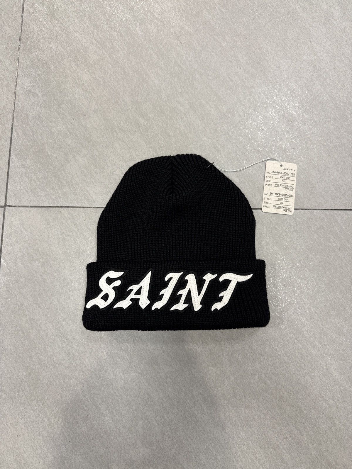 Saint Michael Saint Michael Logo Beanie Black SS26 Size ONE SIZE - 1 Thumbnail