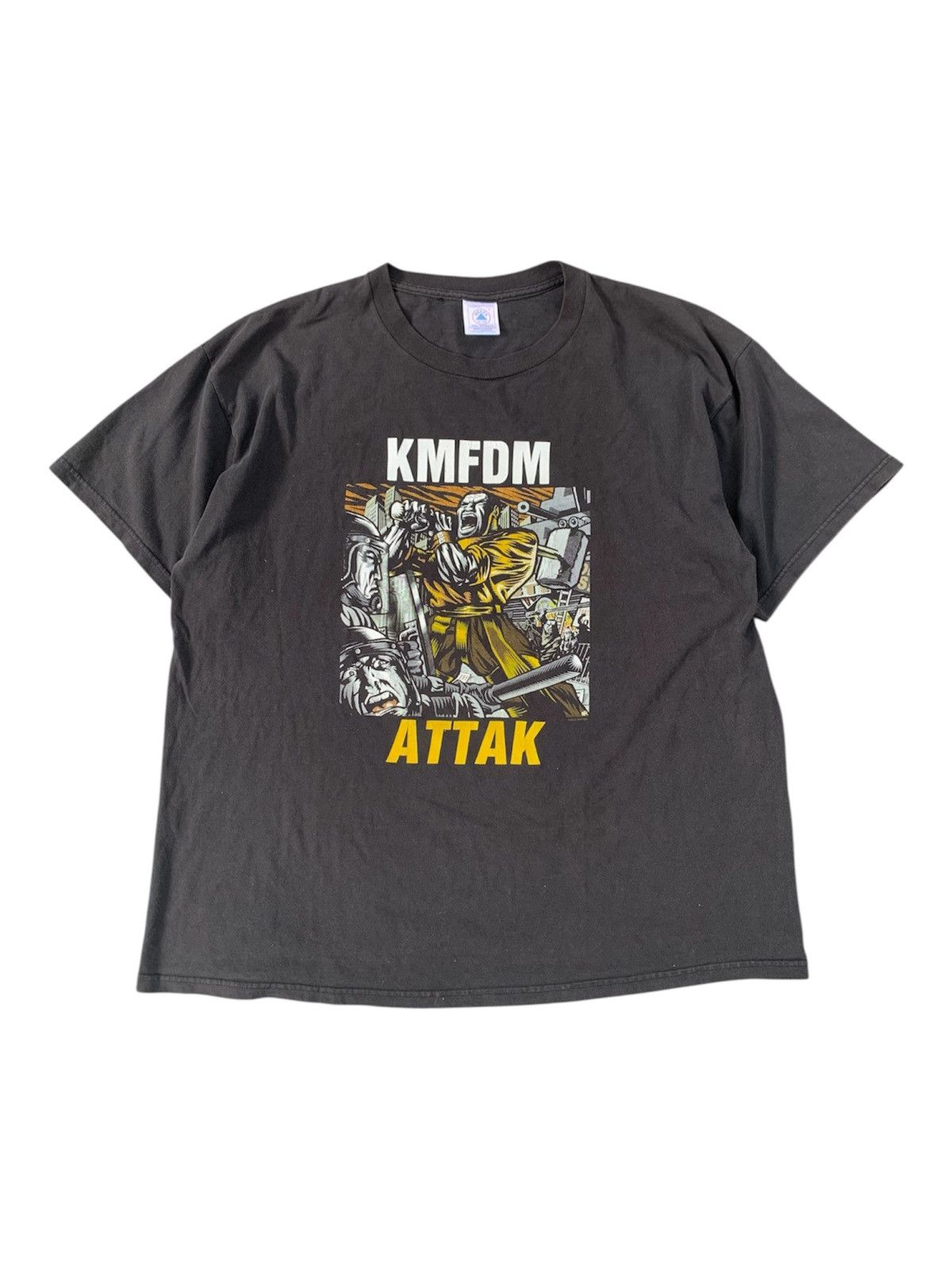 Band Tees Vintage 2000 KMFDM Attak Tee Size US XL / EU 56 / 4 - 1 Thumbnail