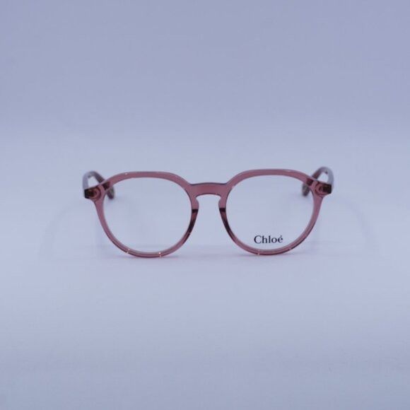 Chloe Chloe CH0012O 006 Eyeglasses Pink 50mm Square Frame Size ONE SIZE - 4 Thumbnail
