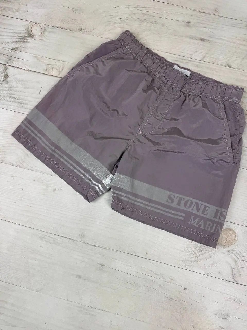Stone Island Stone Island Marina Nylon Shorts Big Logo Size US 30 / EU 46 - 4 Thumbnail