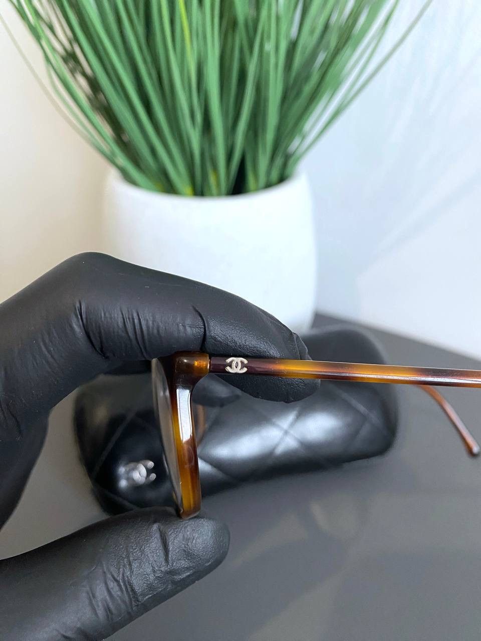 Chanel × Designer CHANEL Women's Rectangle Eyeglasses, 3281 c.1295 Size ONE SIZE - 16 Thumbnail