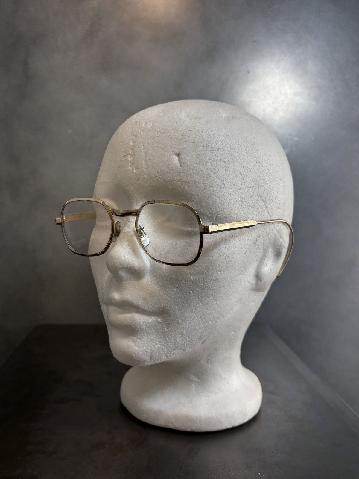 Vintage 1970s Eyeglasses Metal Full Rim 10k GF Hooked Vintage Frames Size ONE SIZE - 19 Thumbnail
