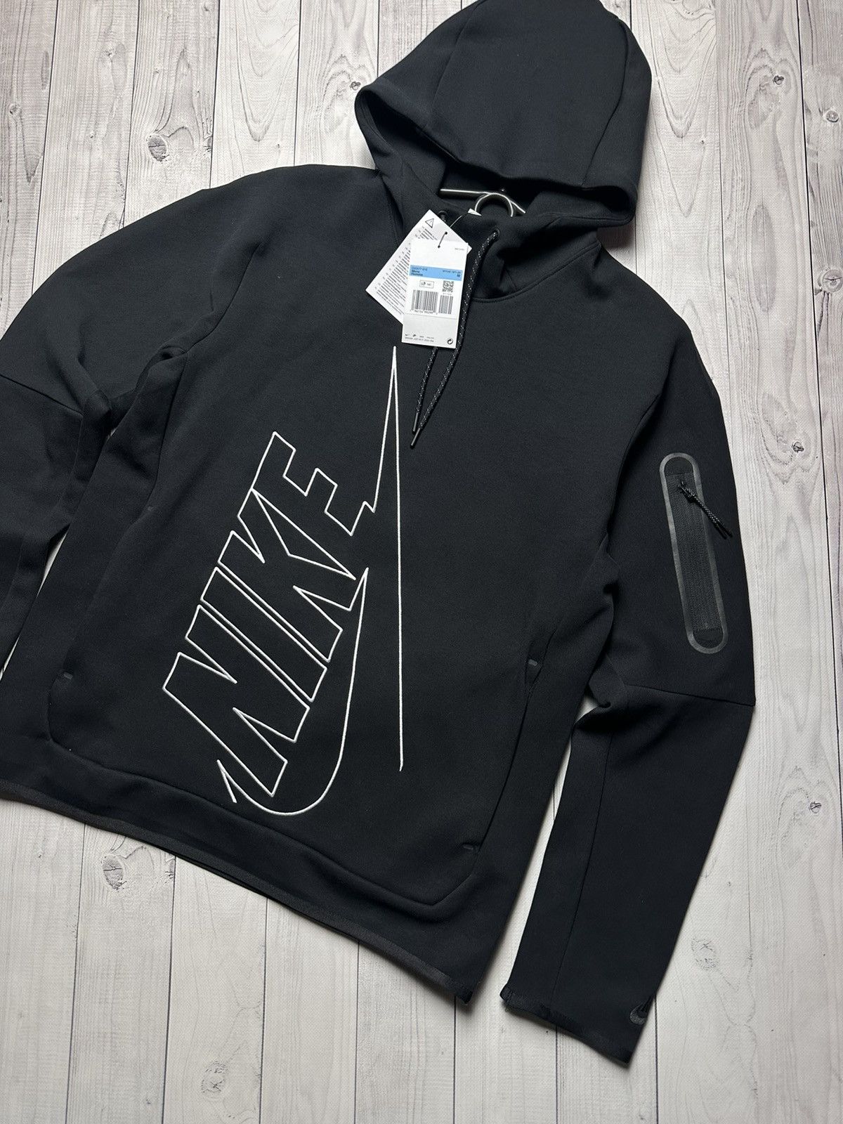 Nike Nike tech fleece hoodie big logo rare size M,L Size US M / EU 48-50 / 2 - 2 Thumbnail