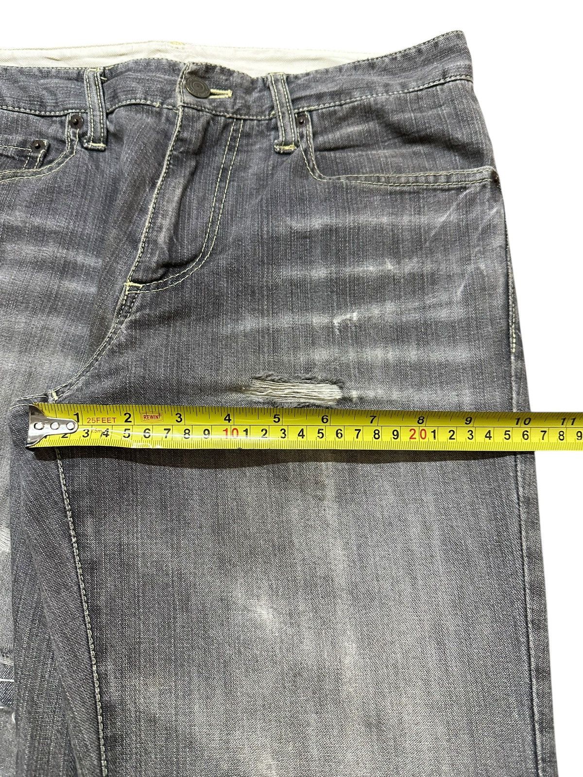 Japanese Brand Vintage Japanese Brand Faded Wash Distressed Style Jeans Size US 30 / EU 46 - 14 Thumbnail