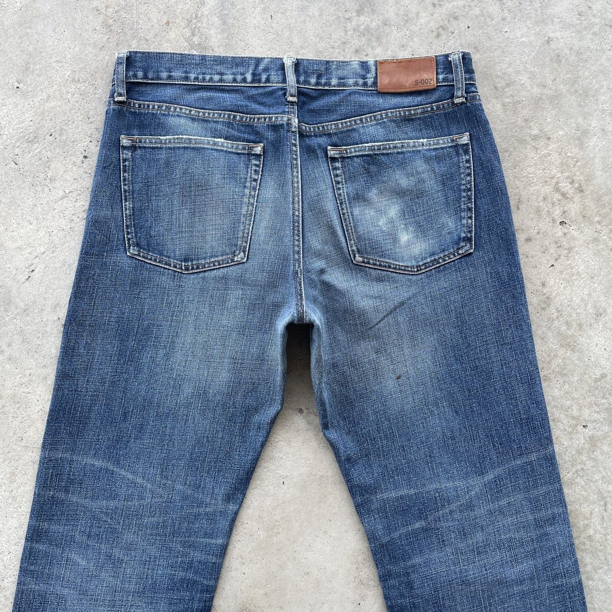 Japanese Brand × Jean × Vintage W36x33💥 Vintage Japanese Faded Distressed Jeans Denim Pants Size US 36 / EU 52 - 9 Thumbnail