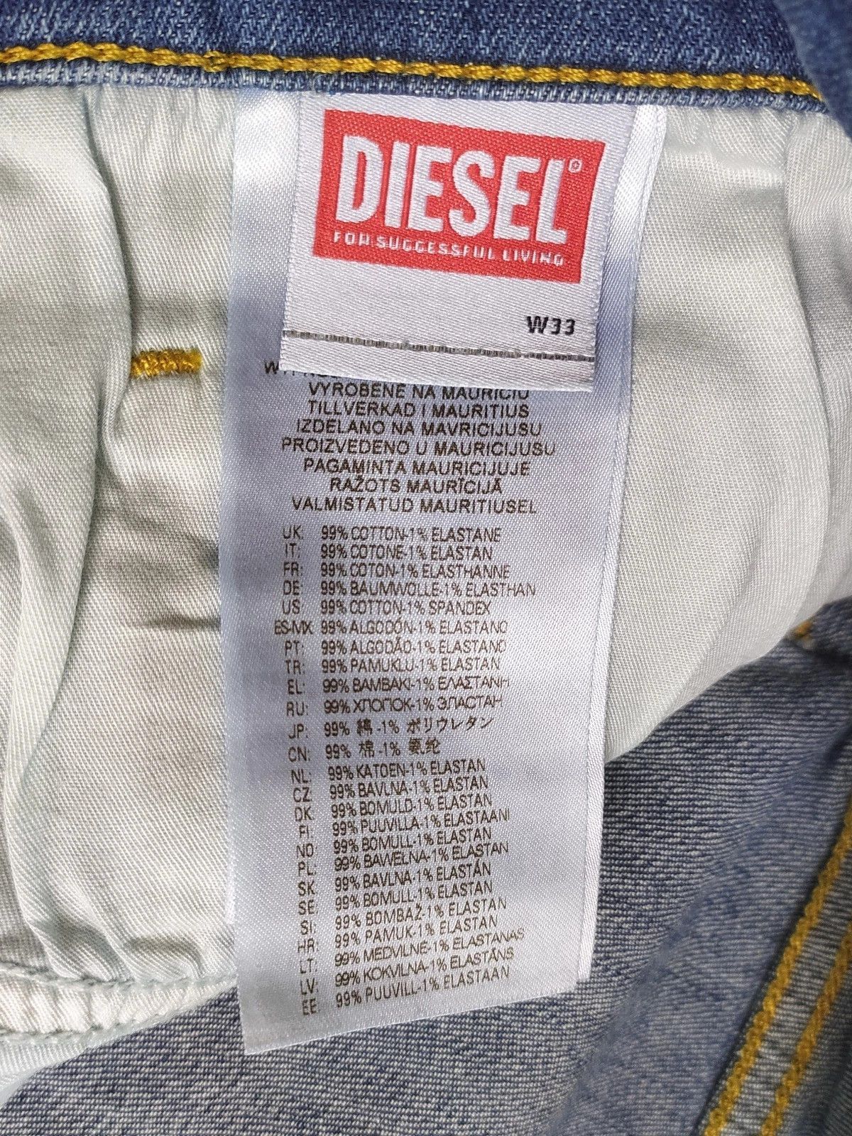 Diesel Diesel D-LUSTER L.32 MENS JEANS T/9946 Size US 33 - 7 Thumbnail