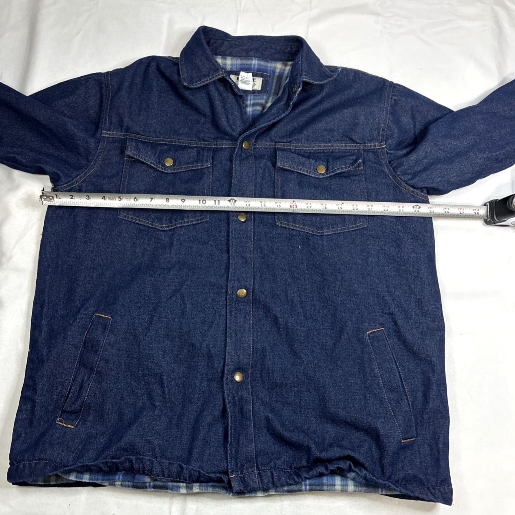 Haband VINTAGE Haband Duke Jean Jacket Blue Denim Lined EUC Medium Men’s Jacket Size US 33 - 4 Thumbnail