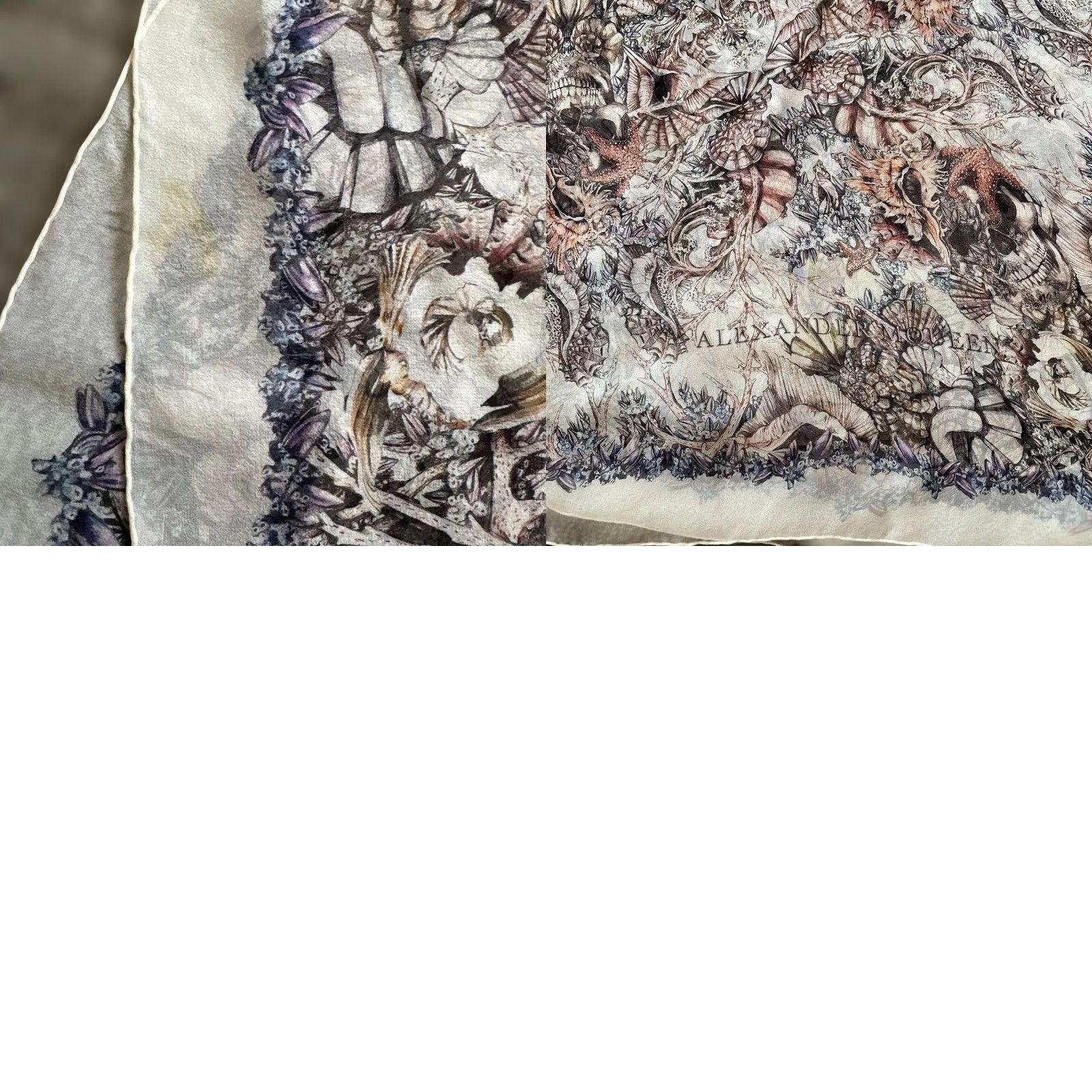 Alexander McQueen Alexander McQueen Multicolor Pattern Scarf Stole Muffler Unisex Scarves 126 x 128 cm Young Womens? Size ONE SIZE - 8 Thumbnail