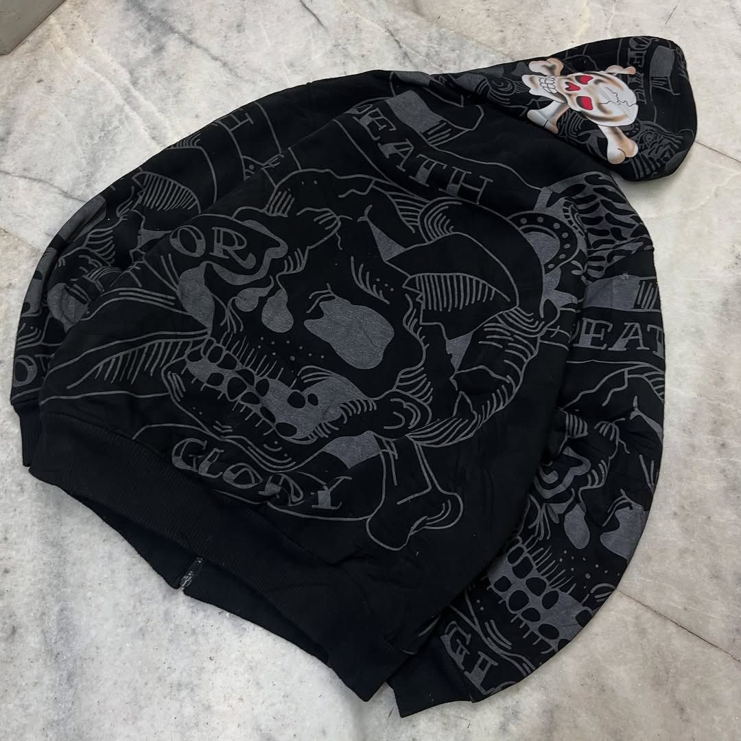Christian Audigier × Ed Hardy Y2k Christian Audigeri 'Death Or Glory ' Zipper Jacket Size US M / EU 48-50 / 2 - 7 Thumbnail