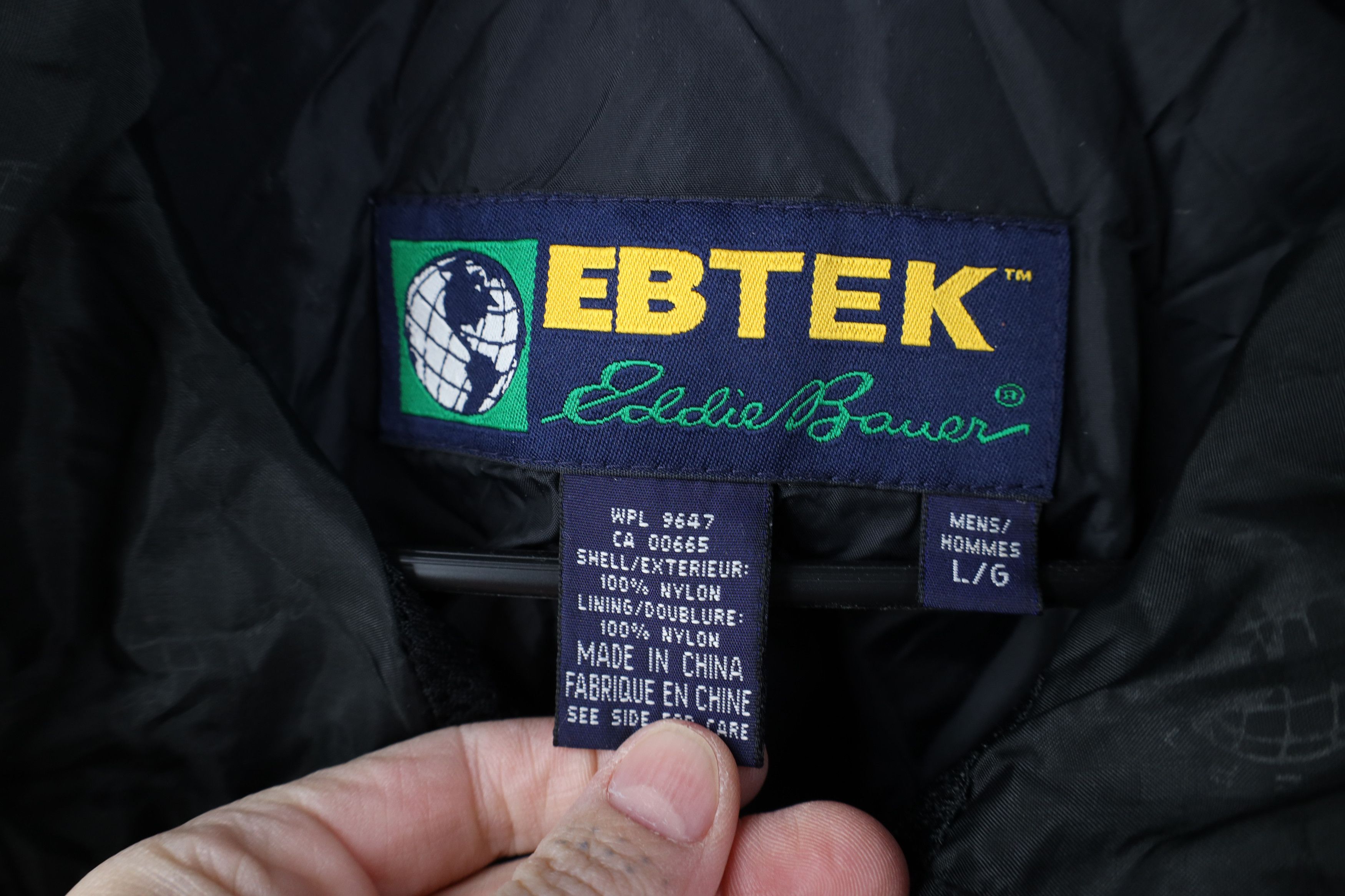 Eddie Bauer Vinage 90s Eddie Bauer EbTek Parka Rain Jacket Coat Black Size US L / EU 52-54 / 3 - 8 Thumbnail