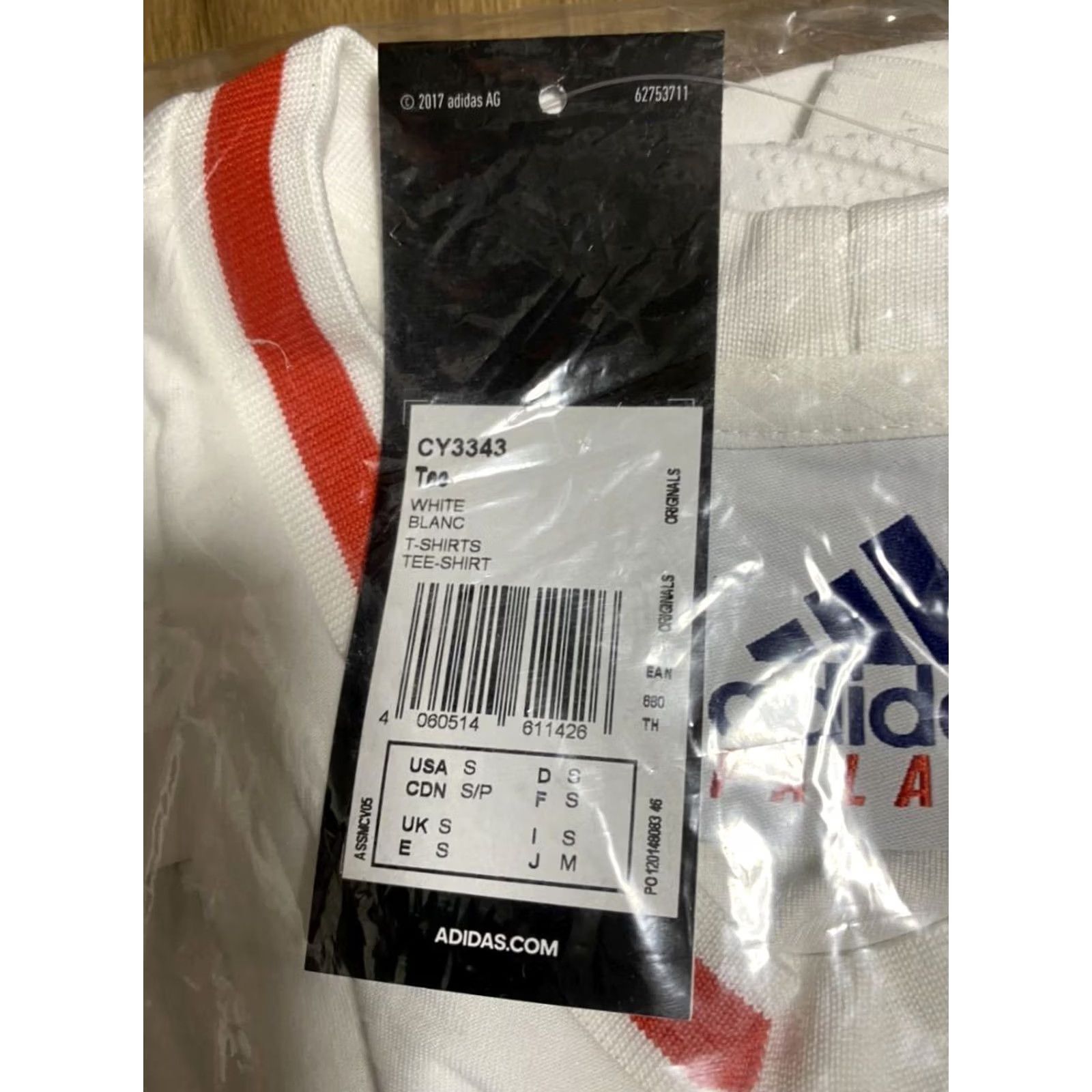 Palace Palace adidas logo print crew neck short sleeve t-shirt | Pal ace Skateboards x adidas | Men M White Shirt Size US M / EU 48-50 / 2 - 2 Thumbnail