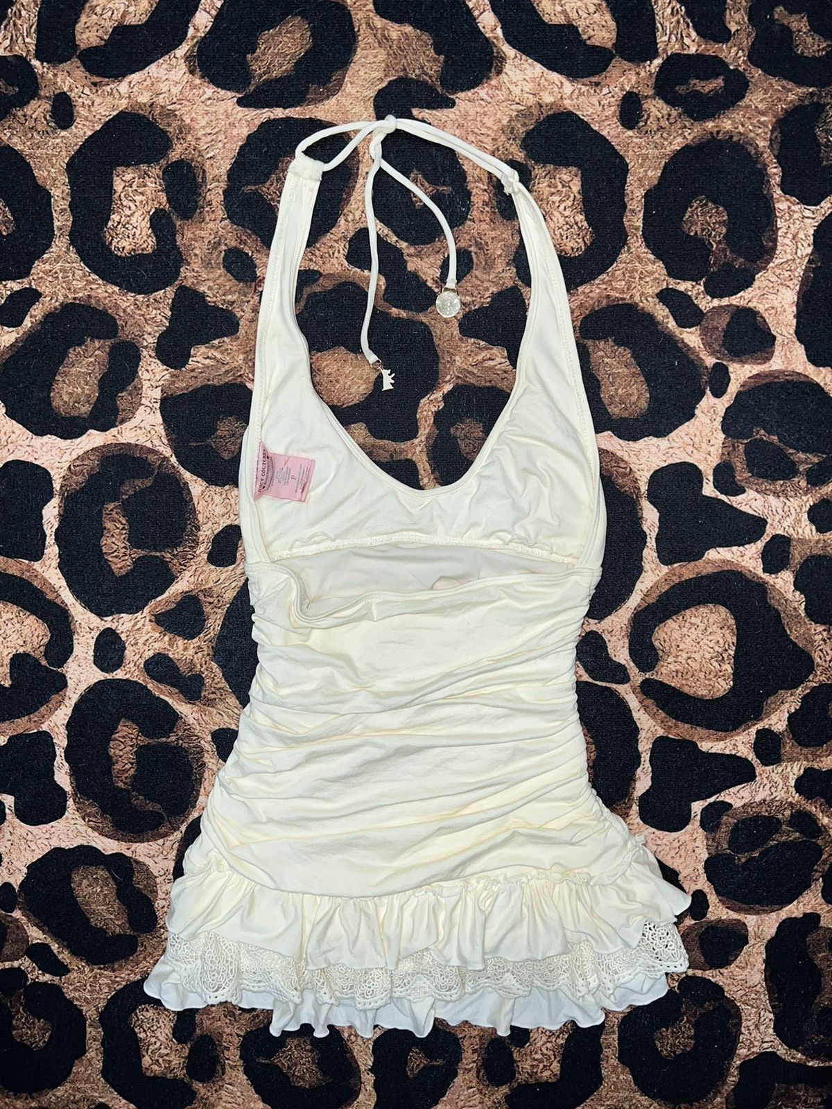 Juicy Couture Juicy couture cream halter mini dress 🏝️🎀💖 Size S / US 4 / IT 40 - 2 Thumbnail