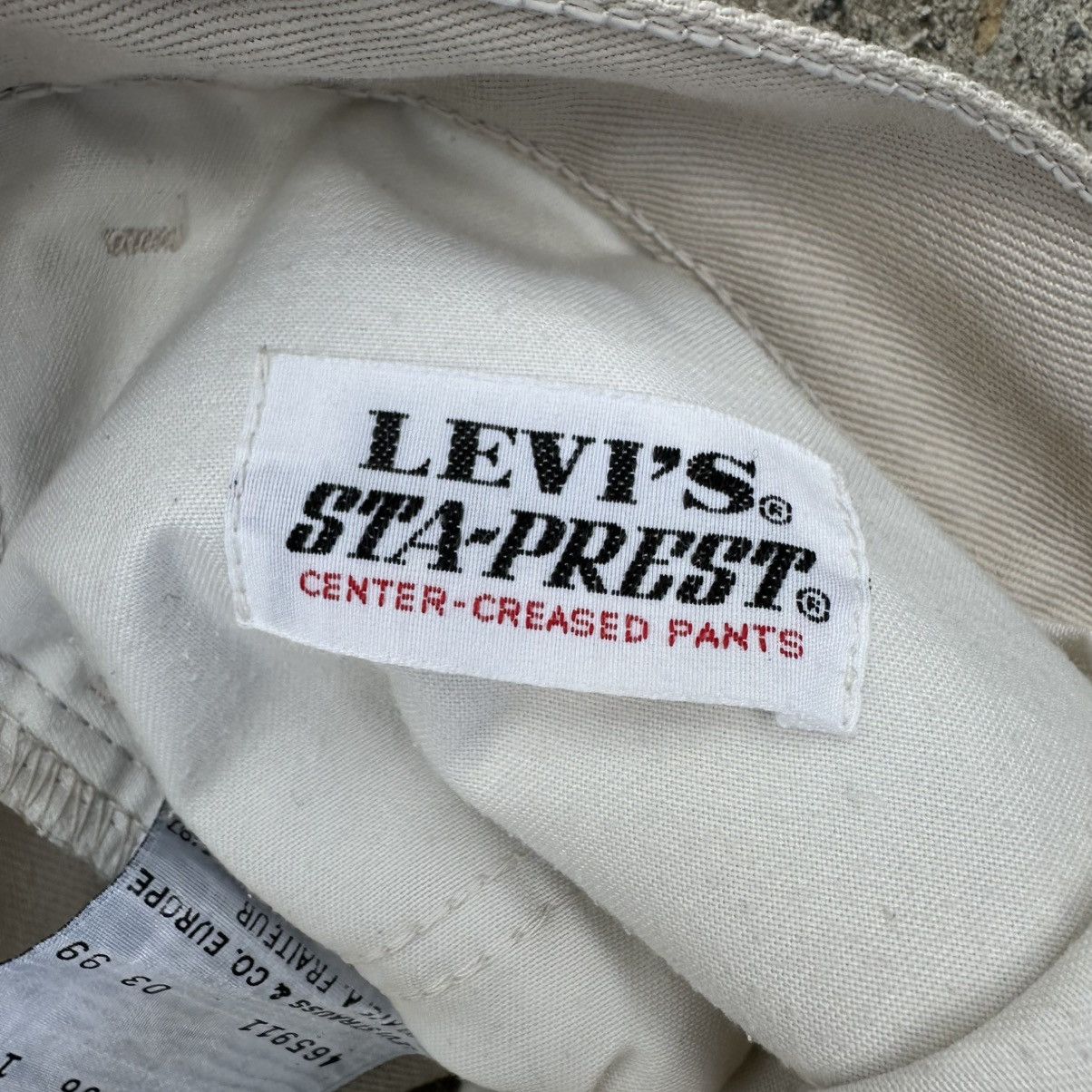 Levi's Vintage Clothing Vintage Levi’s Sta-Prest Center-Creased Pants Jeans 1999 Size US 33 - 6 Thumbnail