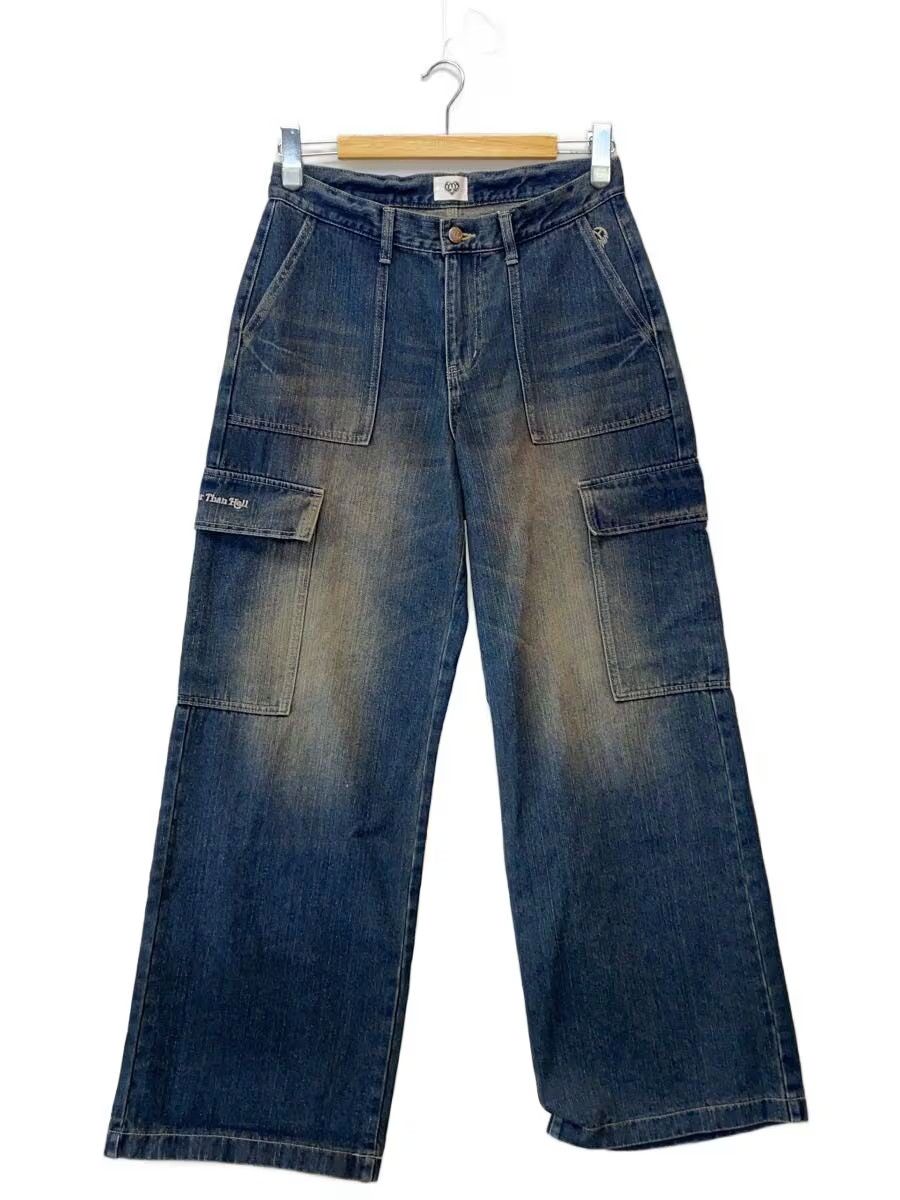 Hysteric Glamour Wide Leg Aged Cargo Denim Jeans Size US 29 - 1 Thumbnail
