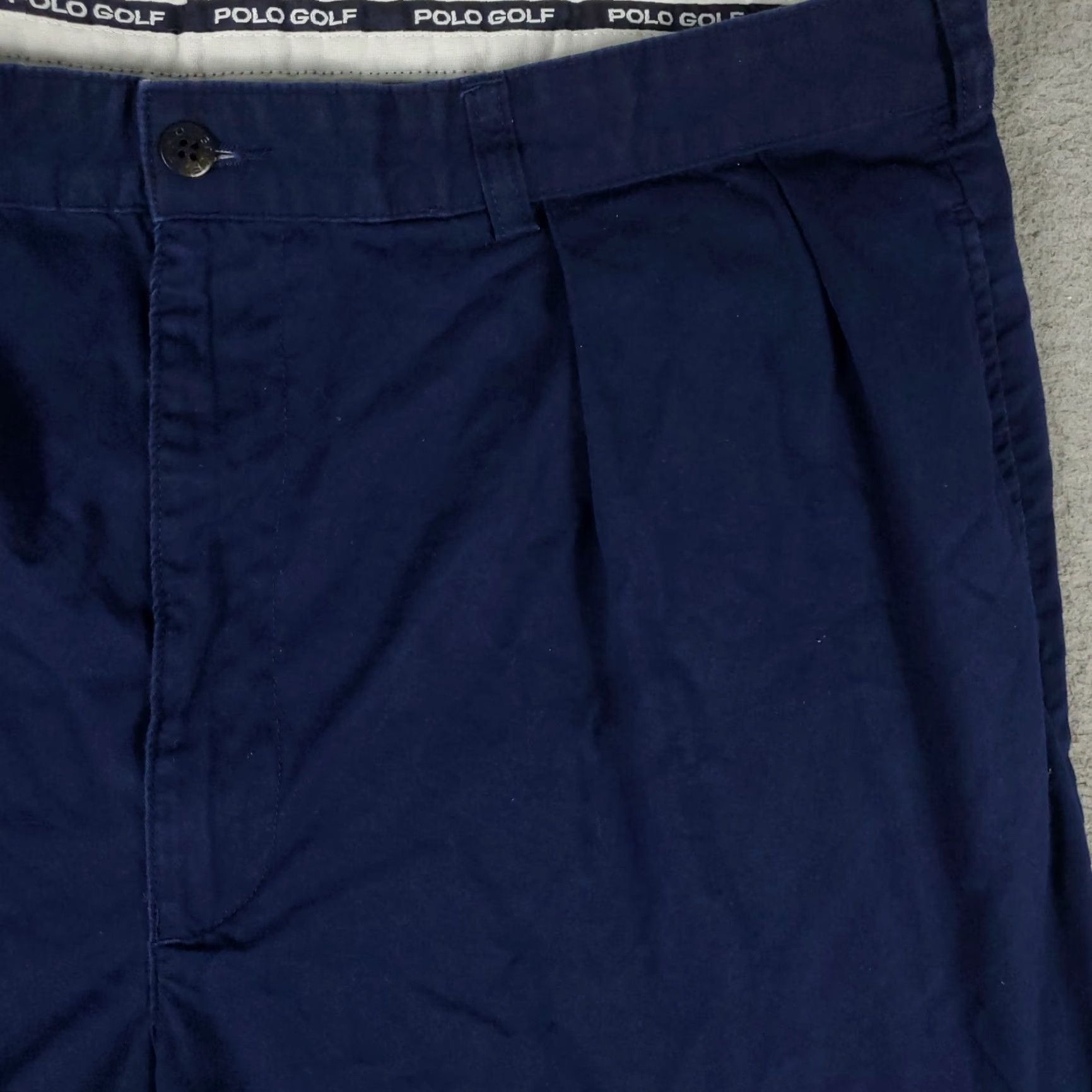 Ralph Lauren Ralph Lauren Chino Shorts Mens Size 38 Navy Blue Casual Pleated Size US 38 / EU 54 - 3 Thumbnail