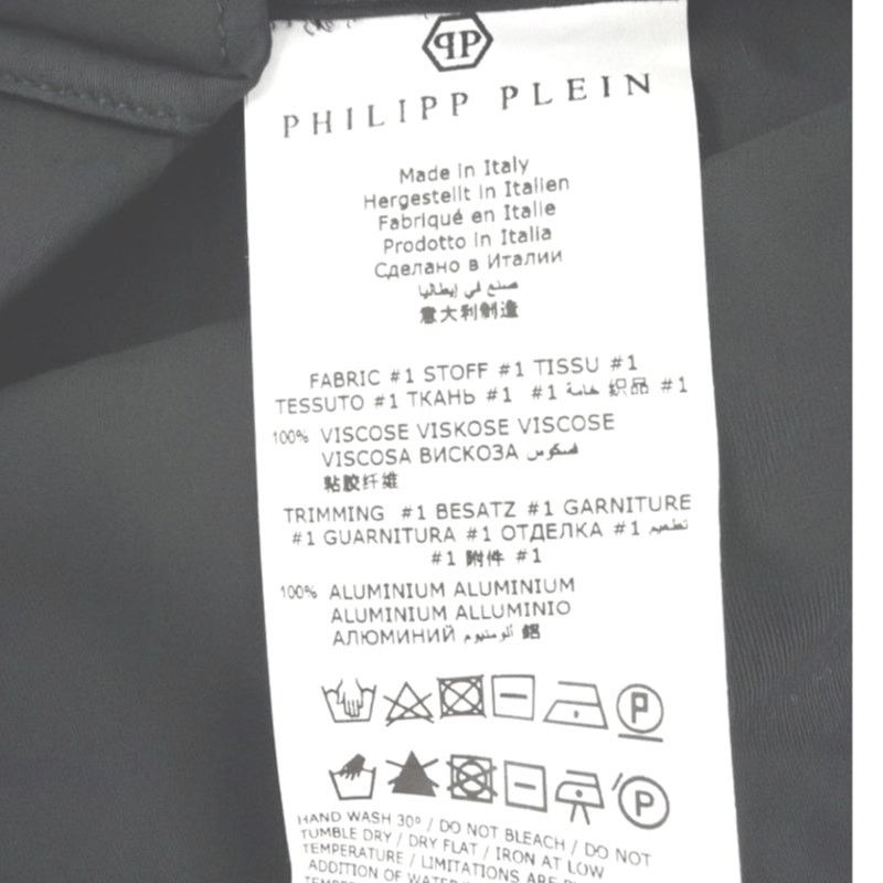 Philipp Plein Philipp Plein Men's Black Embellished Texas Shirt Size XL Size US XL / EU 56 / 4 - 11 Thumbnail